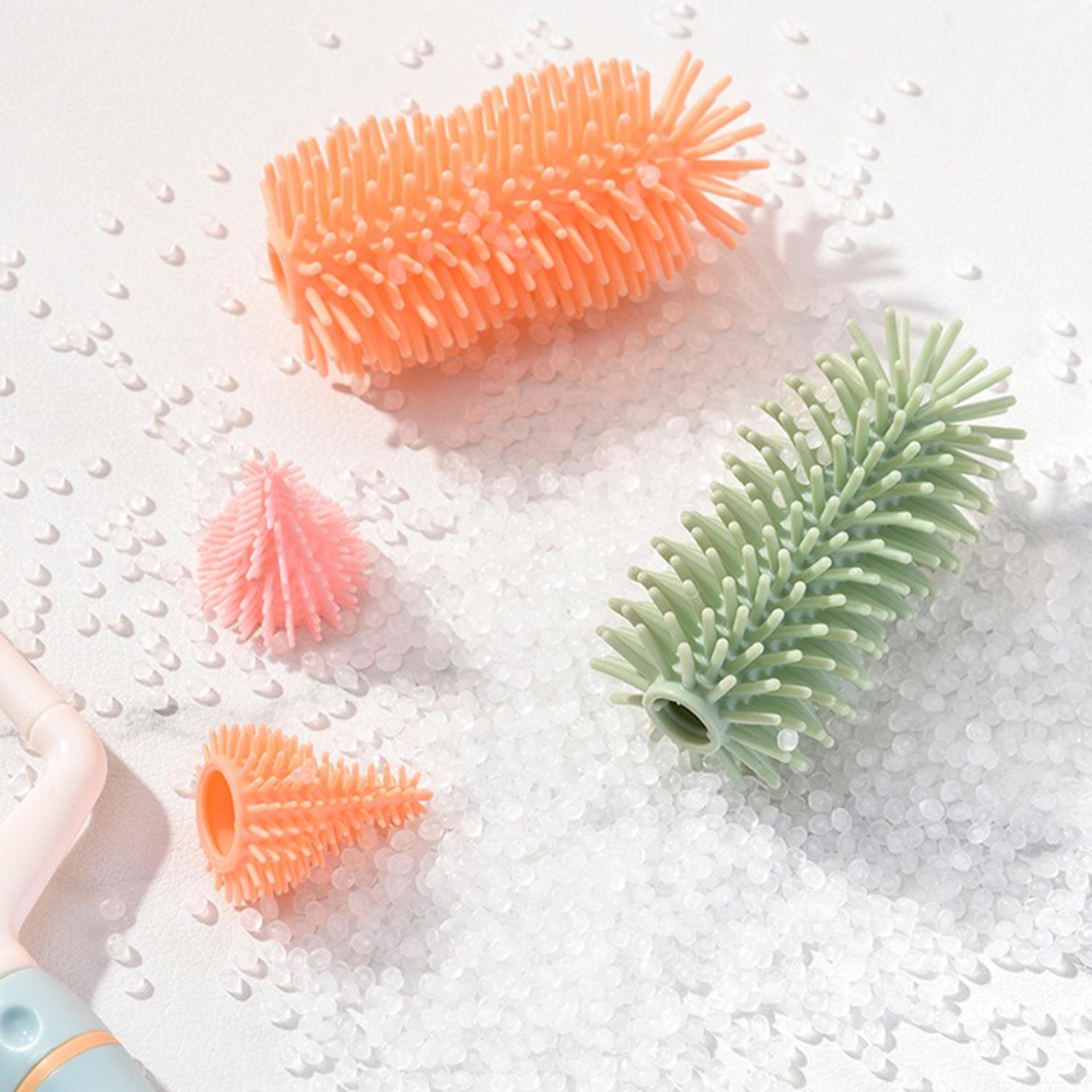 Factory Price Silicone Anti-Bacterial Cleaning Bottle Brush Set-baby-feeding-accessories-image-2