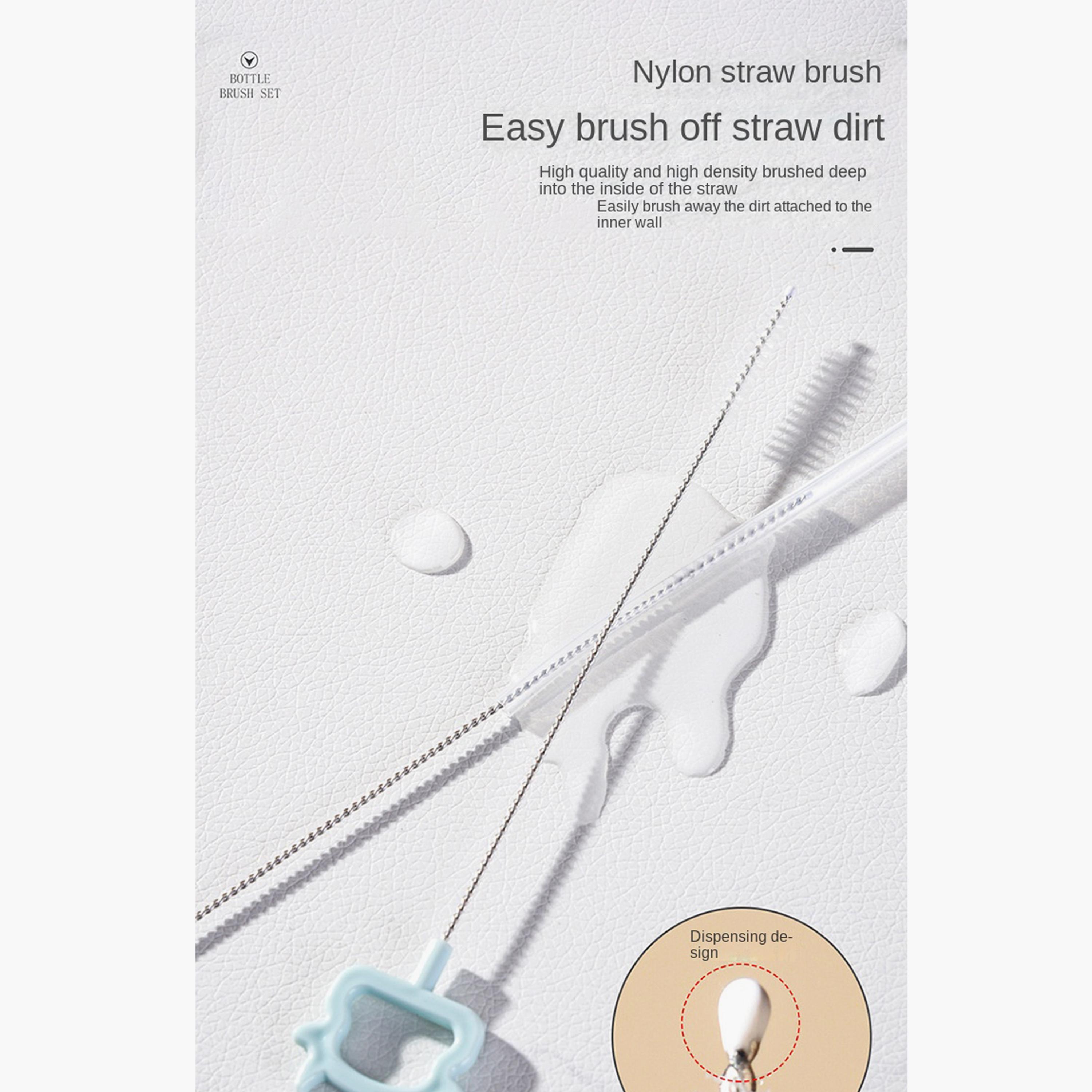 Factory Price Silicone Anti-Bacterial Cleaning Bottle Brush Set-baby-feeding-accessories-image-3