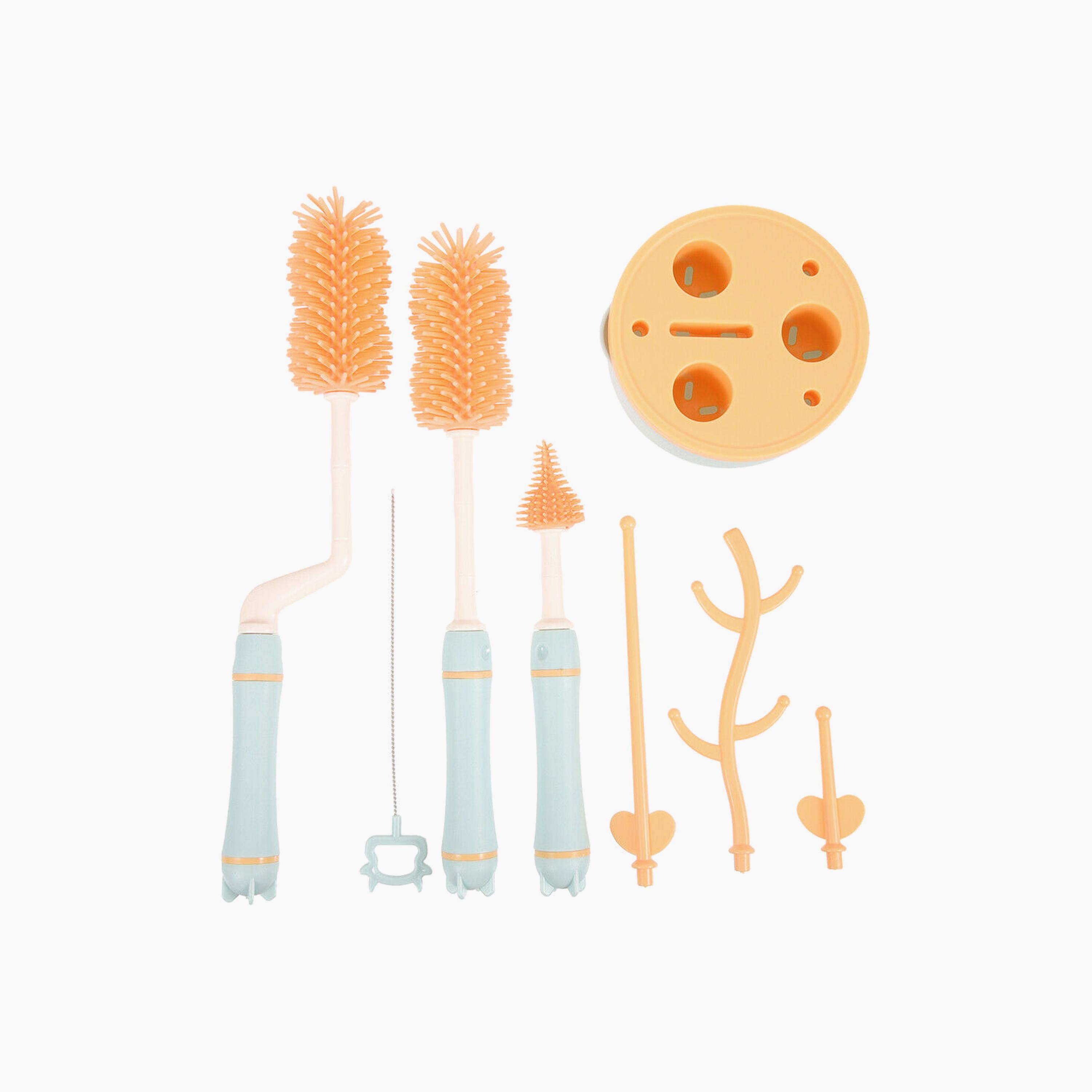 Factory Price Silicone Anti-Bacterial Cleaning Bottle Brush Set-baby-feeding-accessories-image-2