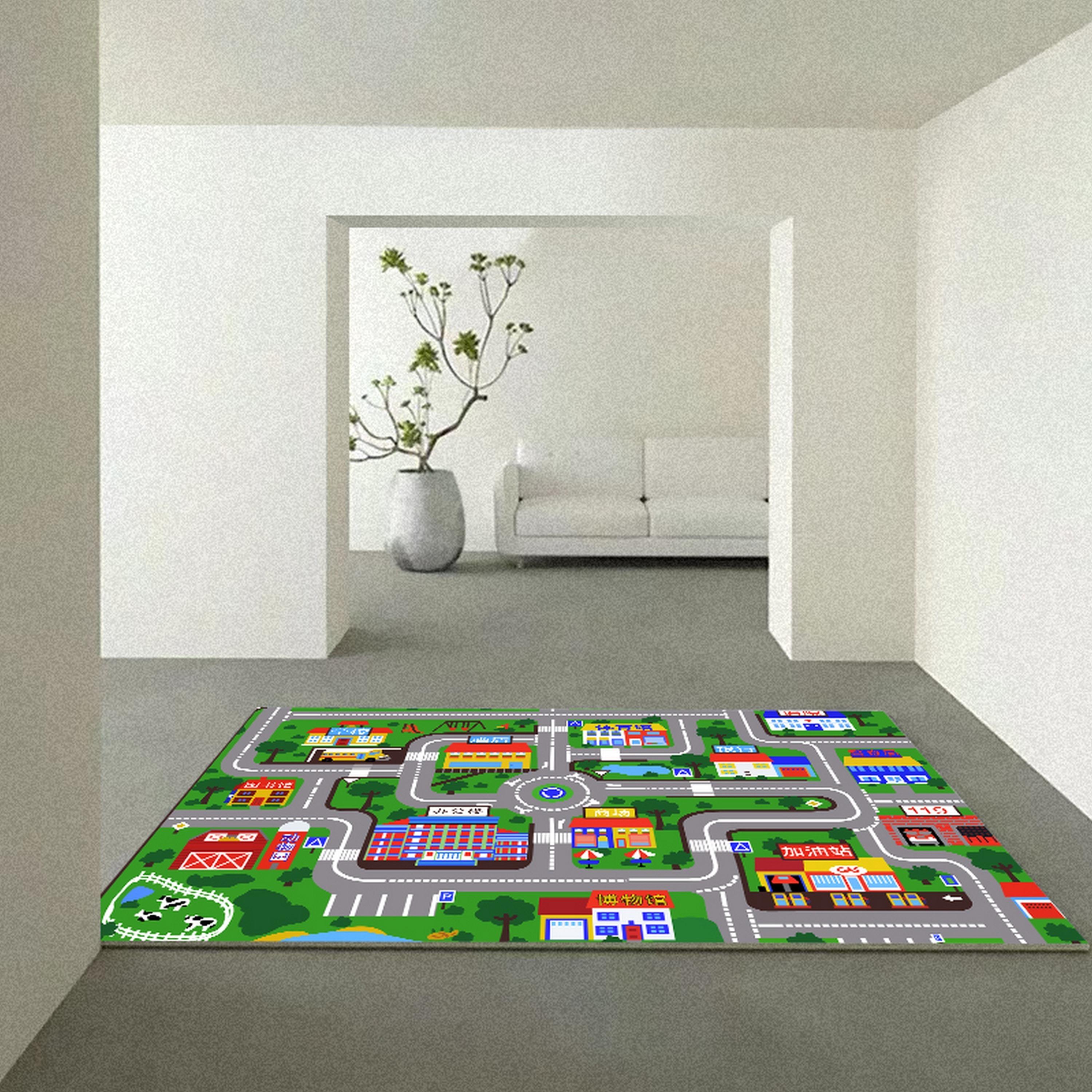 Factory Price Carpet for Kids Room, Road Map-baby-nursery-roomdecor-image-1