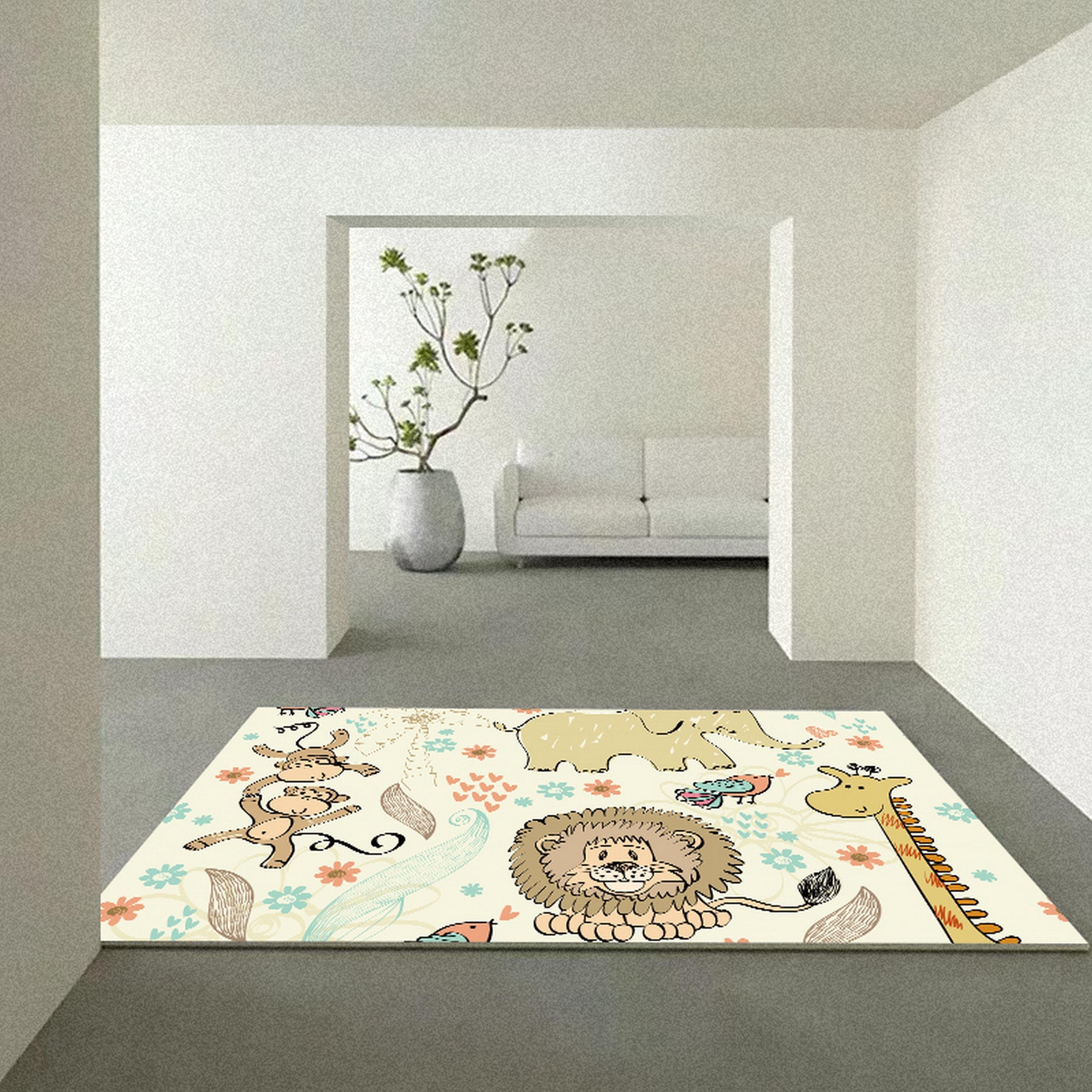   سجادة لغرفة الاطفال من فاكتوري برايس، عالم الغابة-baby-nursery-roomdecor-image-1