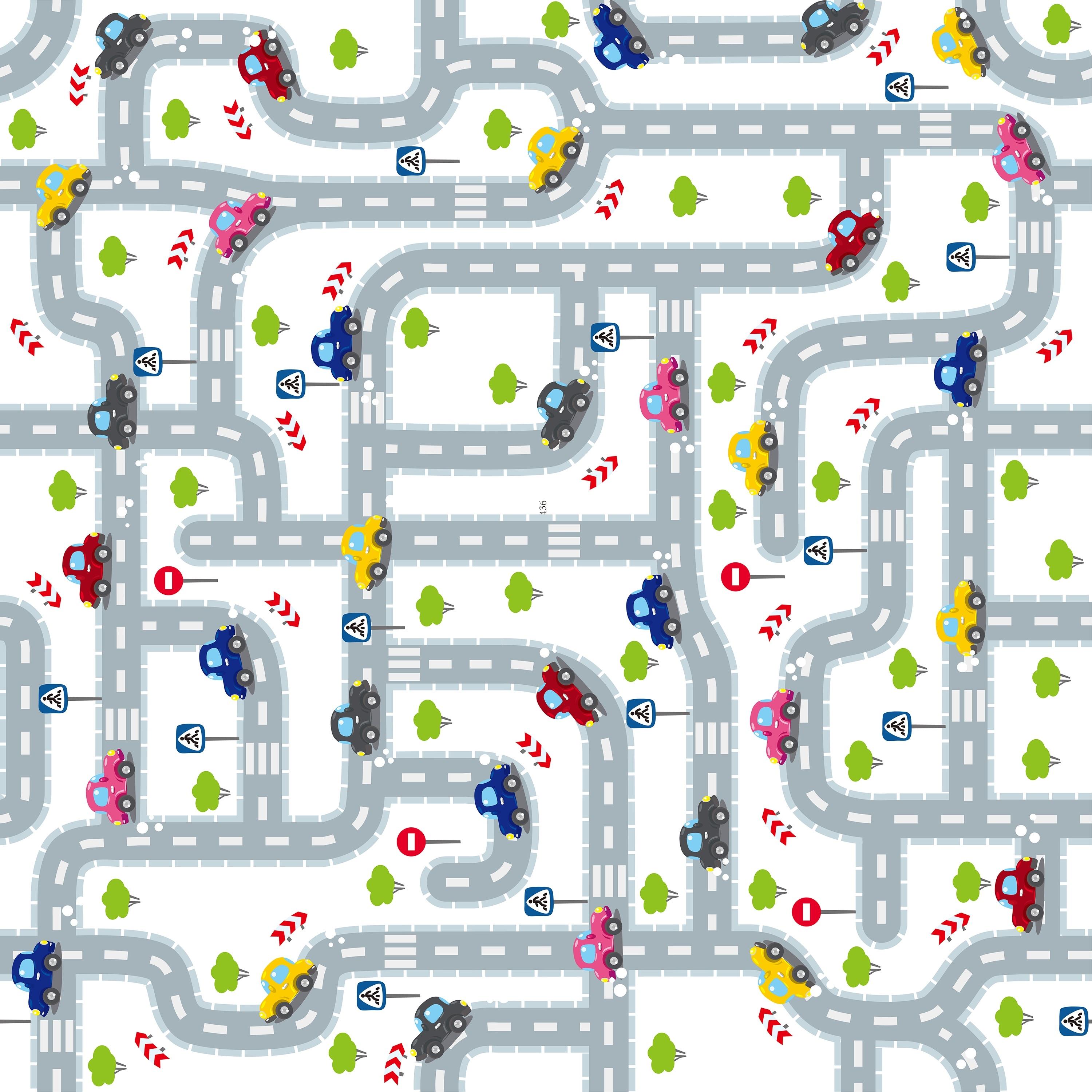 Factory Price Carpet for Kids Room, Car Tracks-baby-nursery-roomdecor-image-3