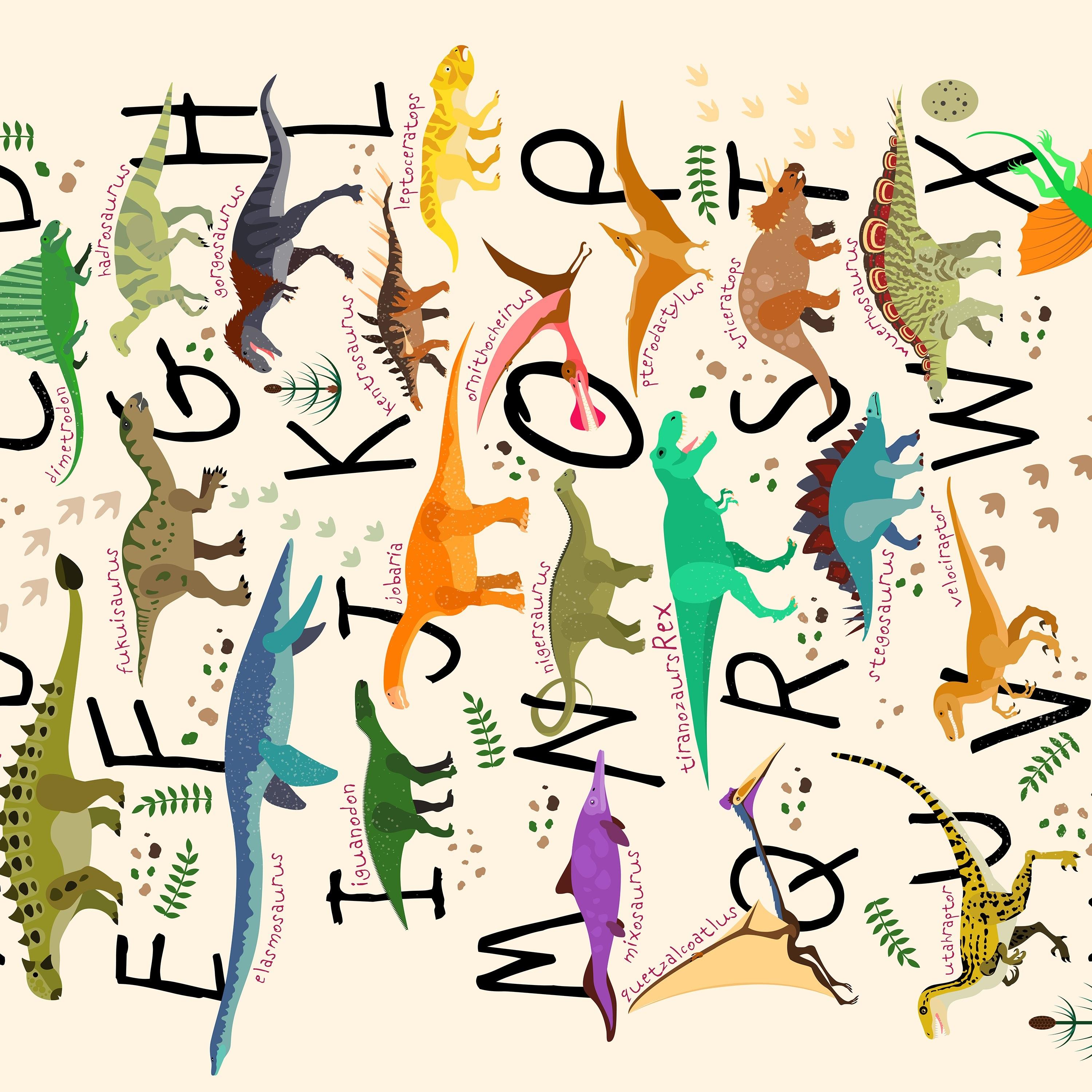 Factory Price Carpet for Kids Room, Dino & Alphabets Learning-baby-nursery-roomdecor-image-3