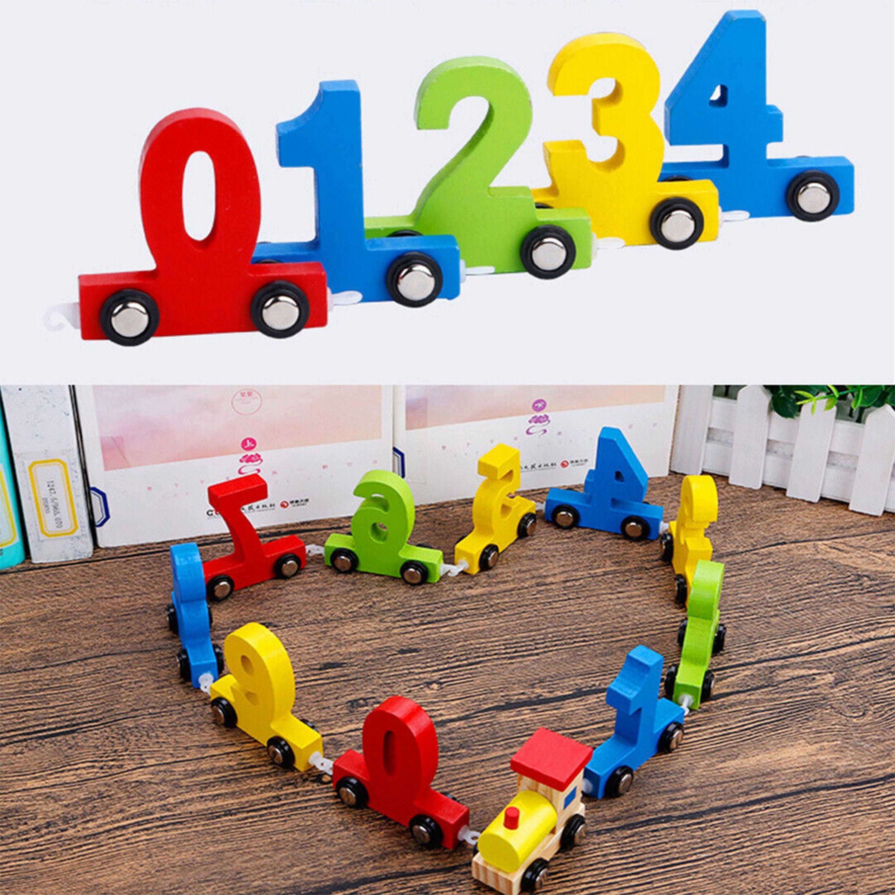  مجموعة قطار أرقام خشبية  11 قطعة من فاكتوري برايس-toys-playfigures-actionplaysets-image-2