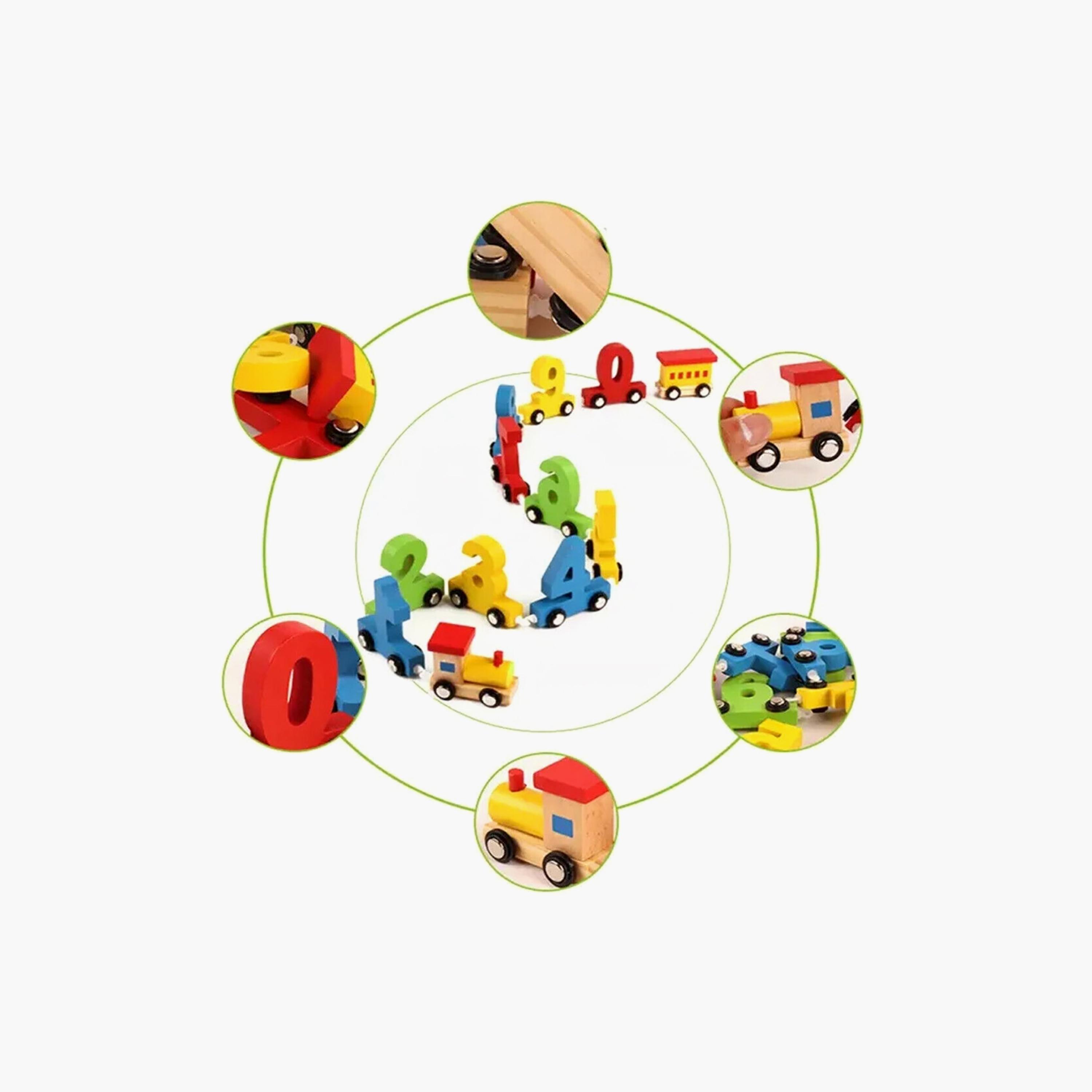  مجموعة قطار أرقام خشبية  11 قطعة من فاكتوري برايس-toys-playfigures-actionplaysets-image-1