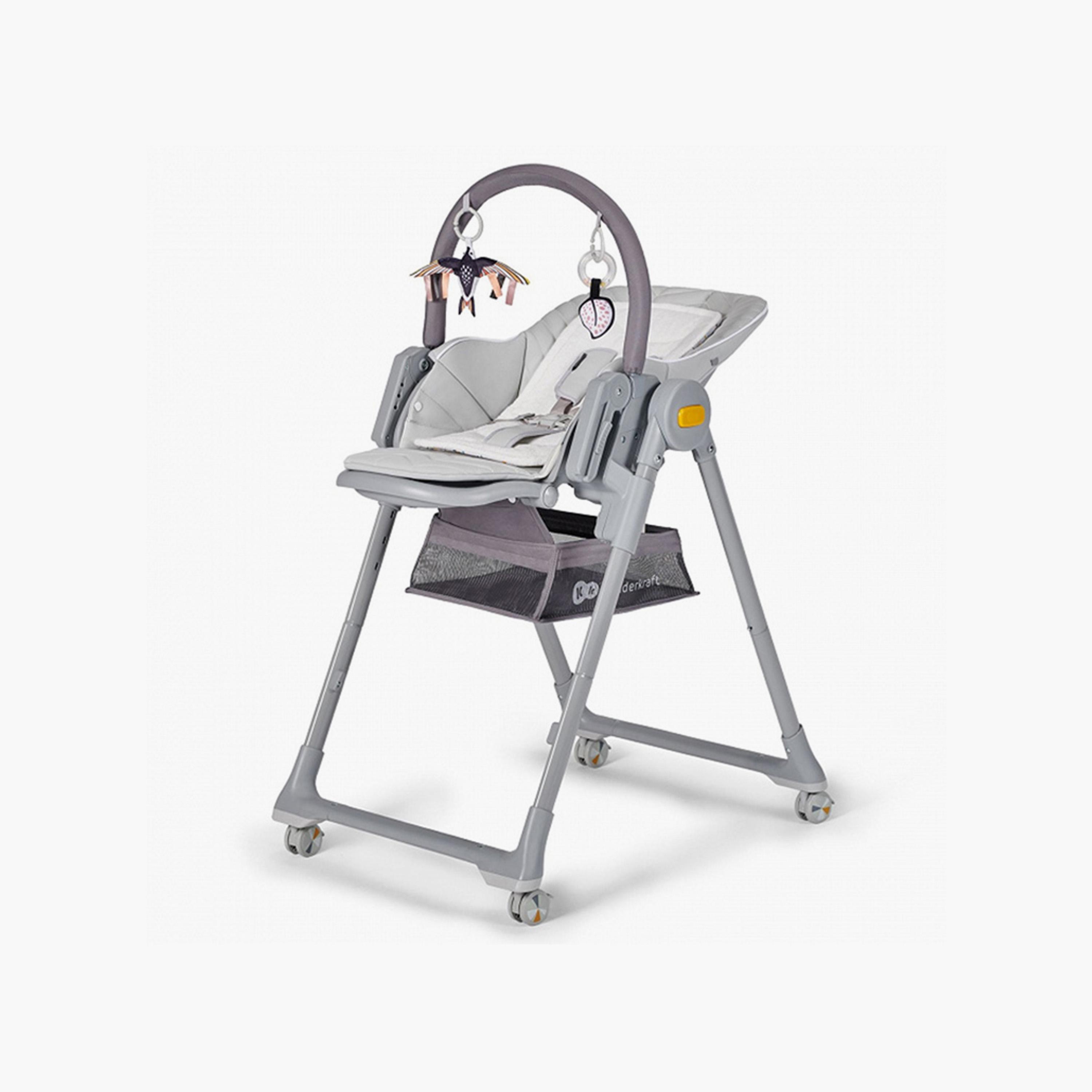 Kinderkraft Lastree Highchair, Grey-baby-feeding-highchairsandboosters-image-2
