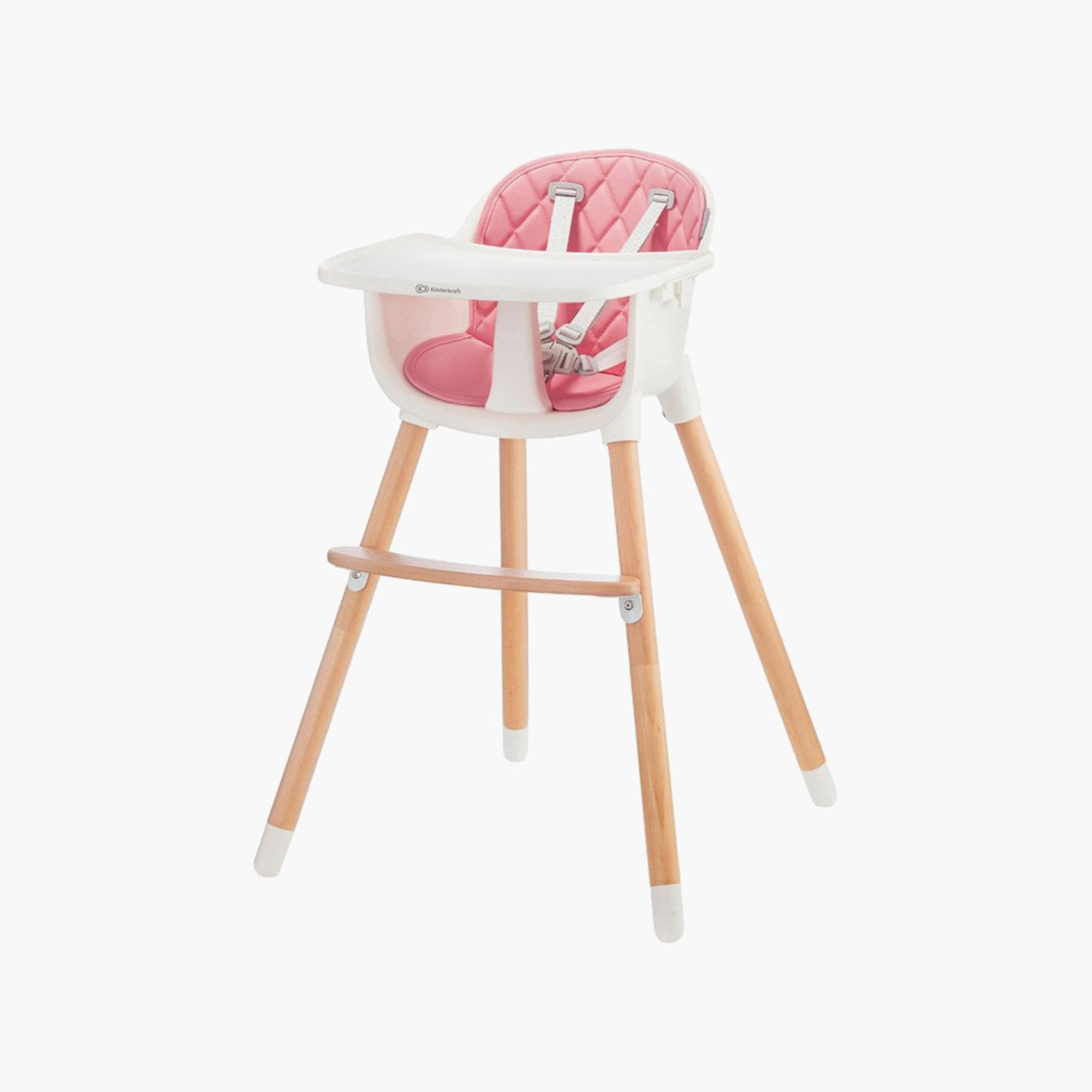 Kinderkraft Sienna High Chair, Pink-baby-feeding-highchairsandboosters-image-1