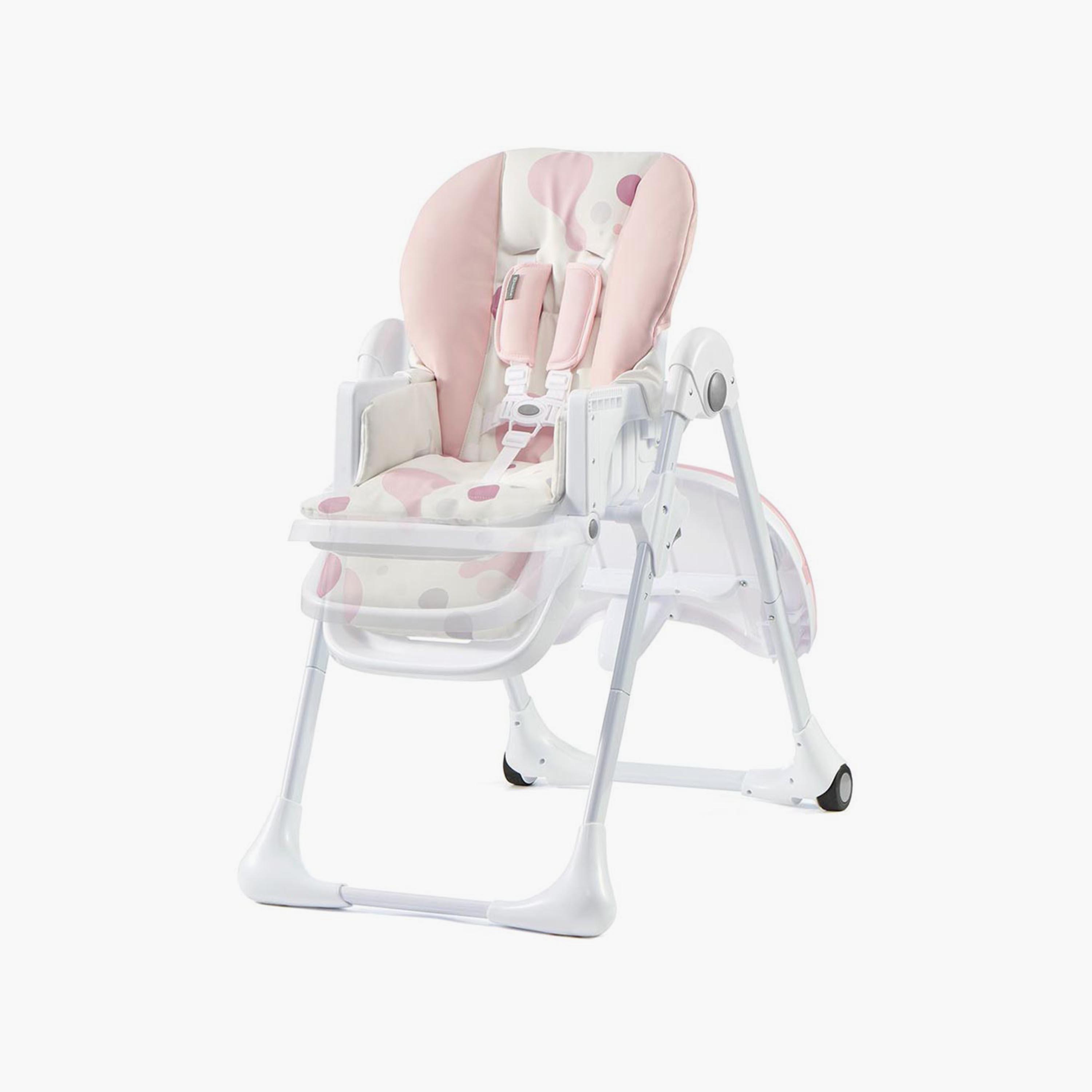 Kinderkraft Yummy High Chair, Pink-baby-feeding-highchairsandboosters-image-3