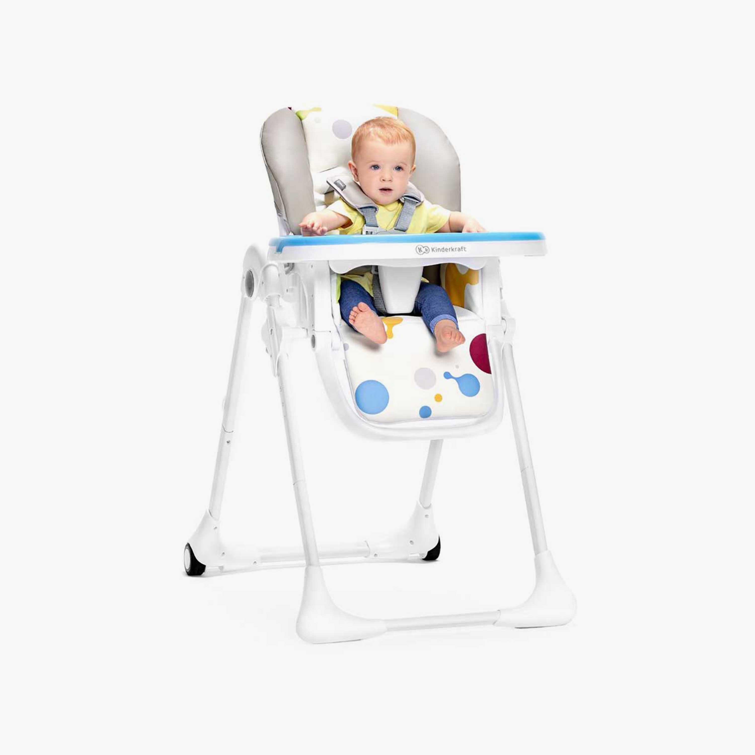 Kinderkraft Yummy High Chair, Pink-baby-feeding-highchairsandboosters-image-4