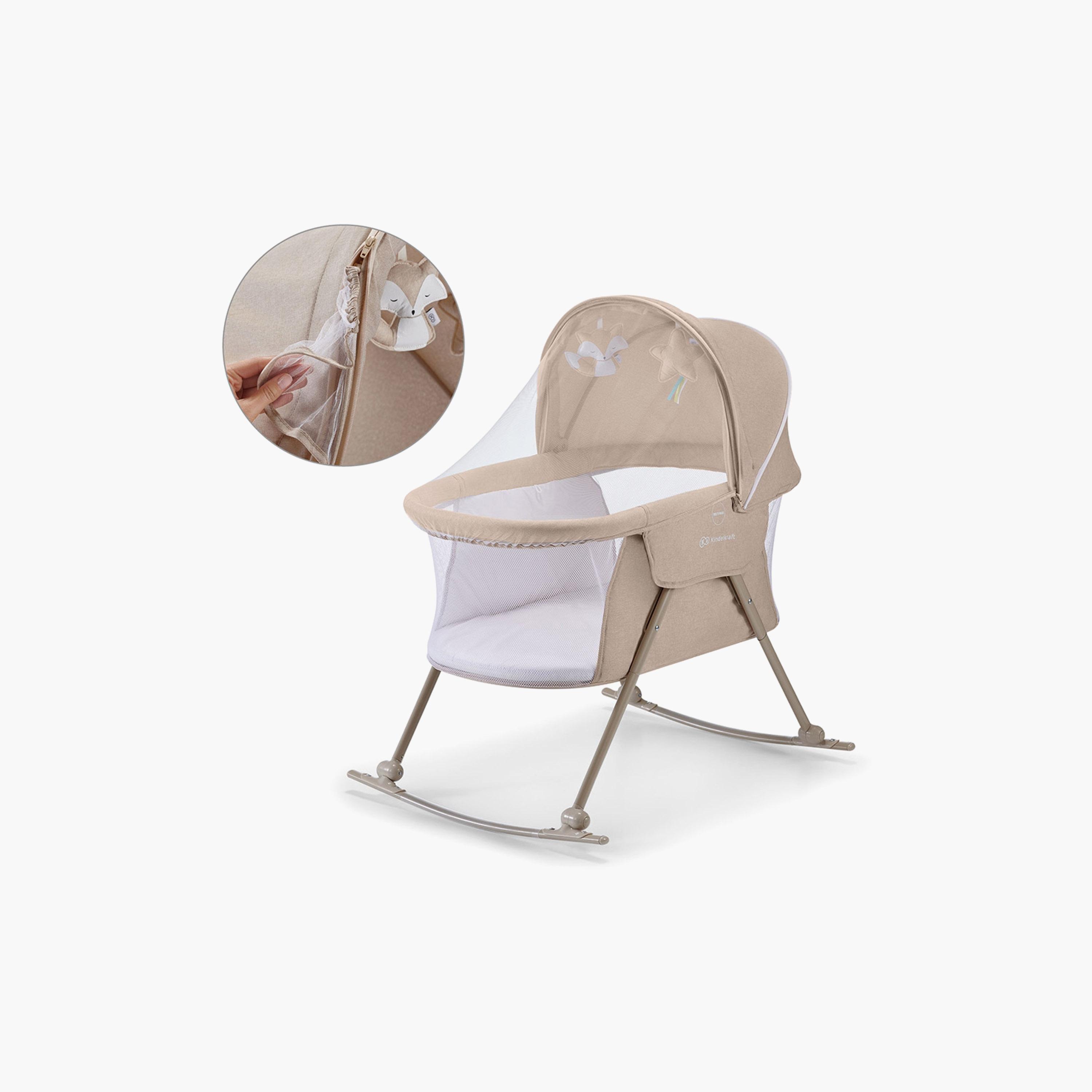 Kinderkraft Lovi Baby Cot/Cradle-baby-nursery-furniture-cribsandbeds-bassinets-image-3