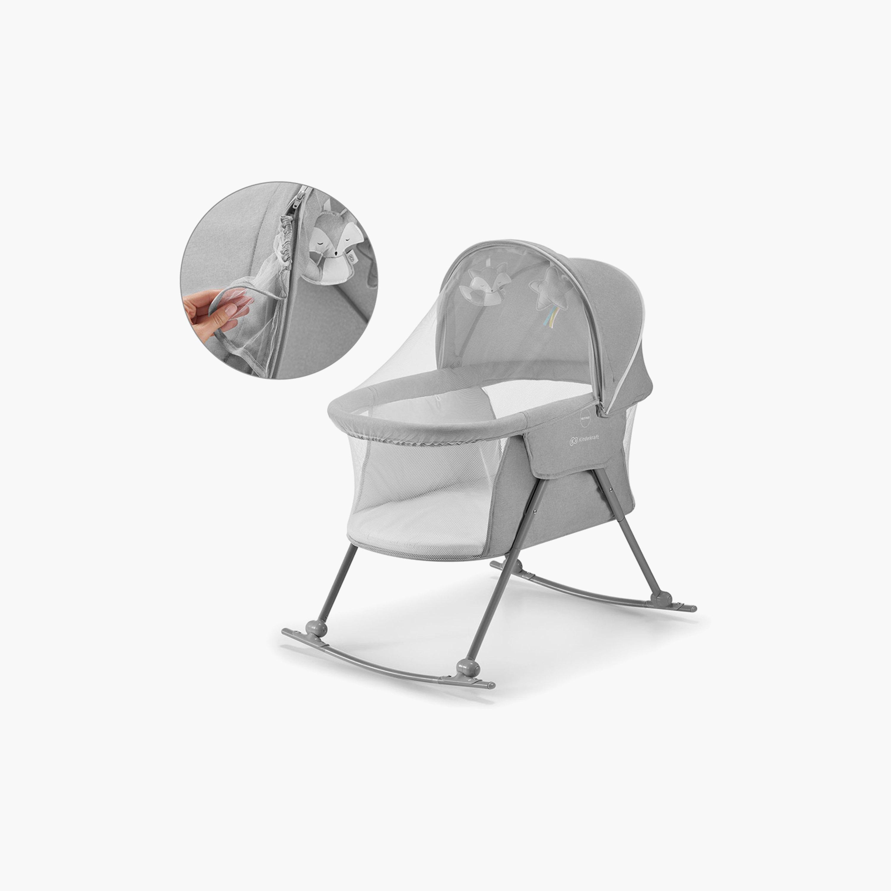 Kinderkraft Lovi Baby Cot/Cradle-baby-nursery-furniture-cribsandbeds-bassinets-image-3