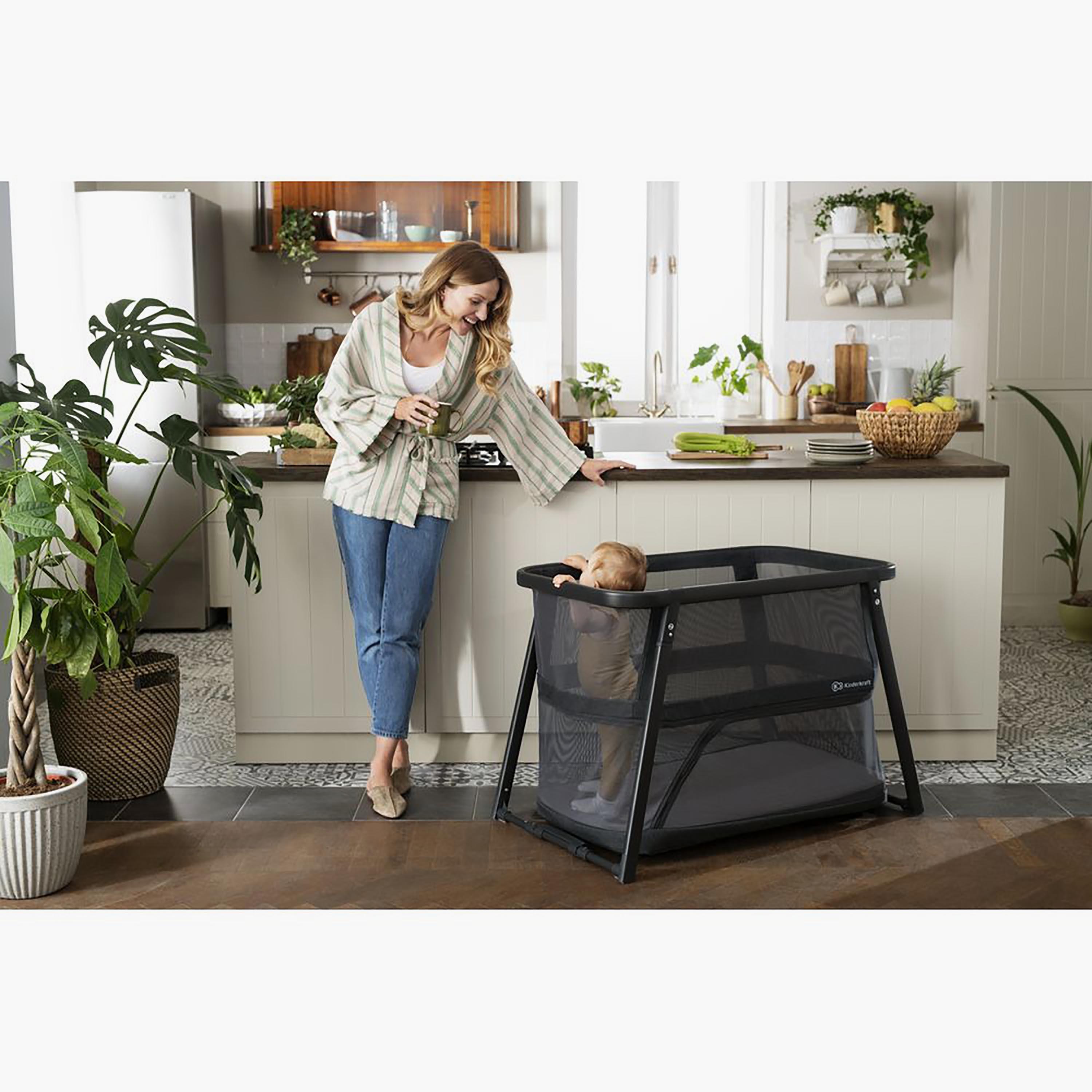 Kinderkraft Sofi Plus 4-in-1 Cot, Grey-baby-nursery-furniture-cribsandbeds-bassinets-image-4