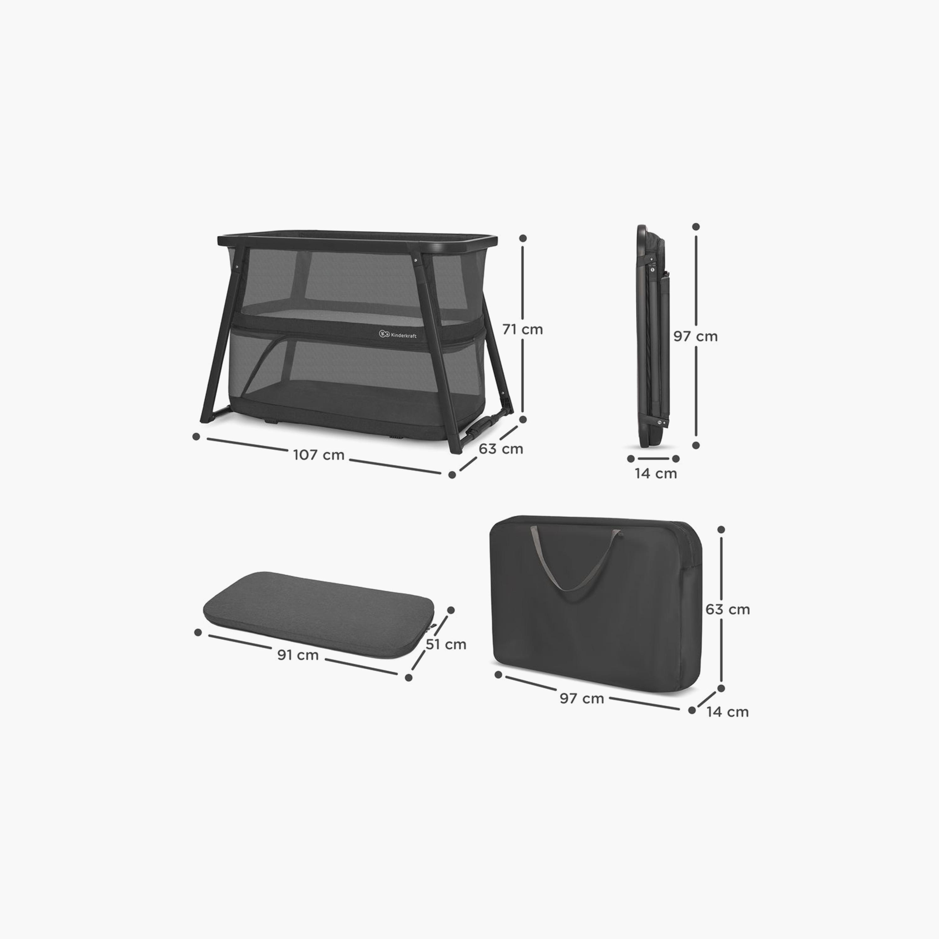 Kinderkraft Sofi Plus 4-in-1 Cot, Grey-baby-nursery-furniture-cribsandbeds-bassinets-image-5