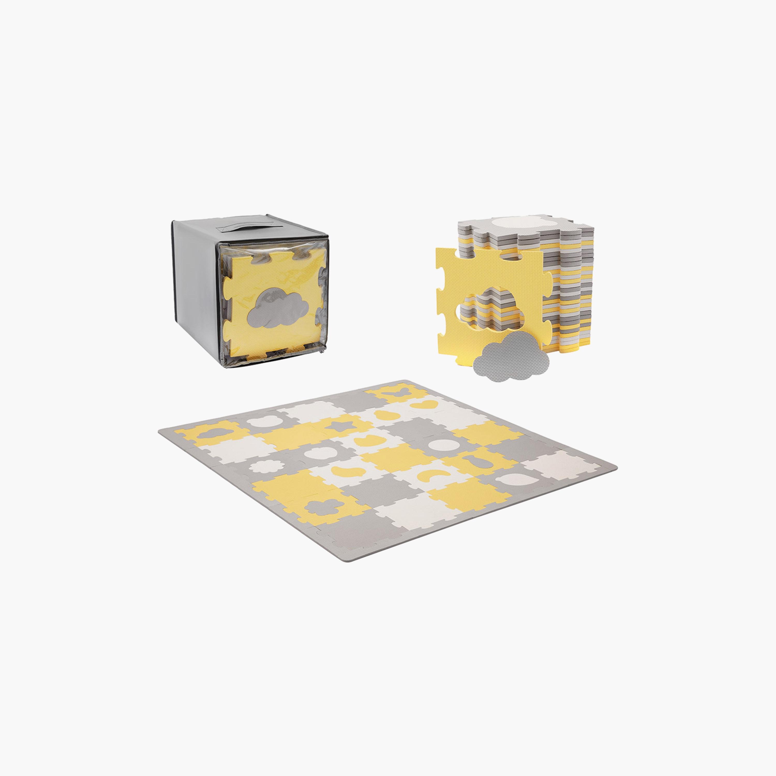 Kinderkraft 30-Piece Puzzle Luno Shapes Mat-baby-infantactivity-playpensandplaymats-image-1