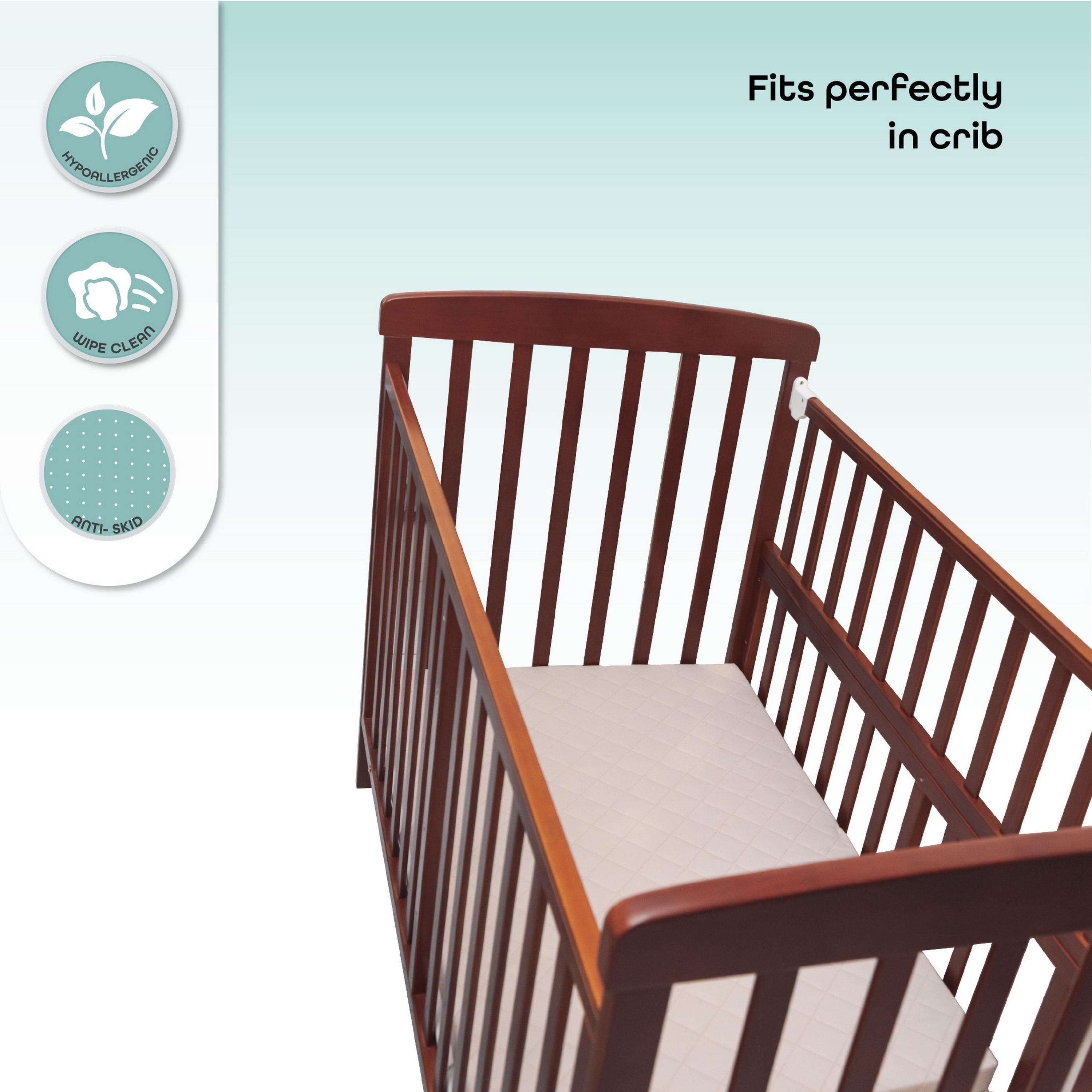 مرتبة سرير رضع ذات الطيتين من موون، بيج مع 20 قطعة مفرش للأستعمال مرة واحدة-baby-nursery-mattresses-image-5