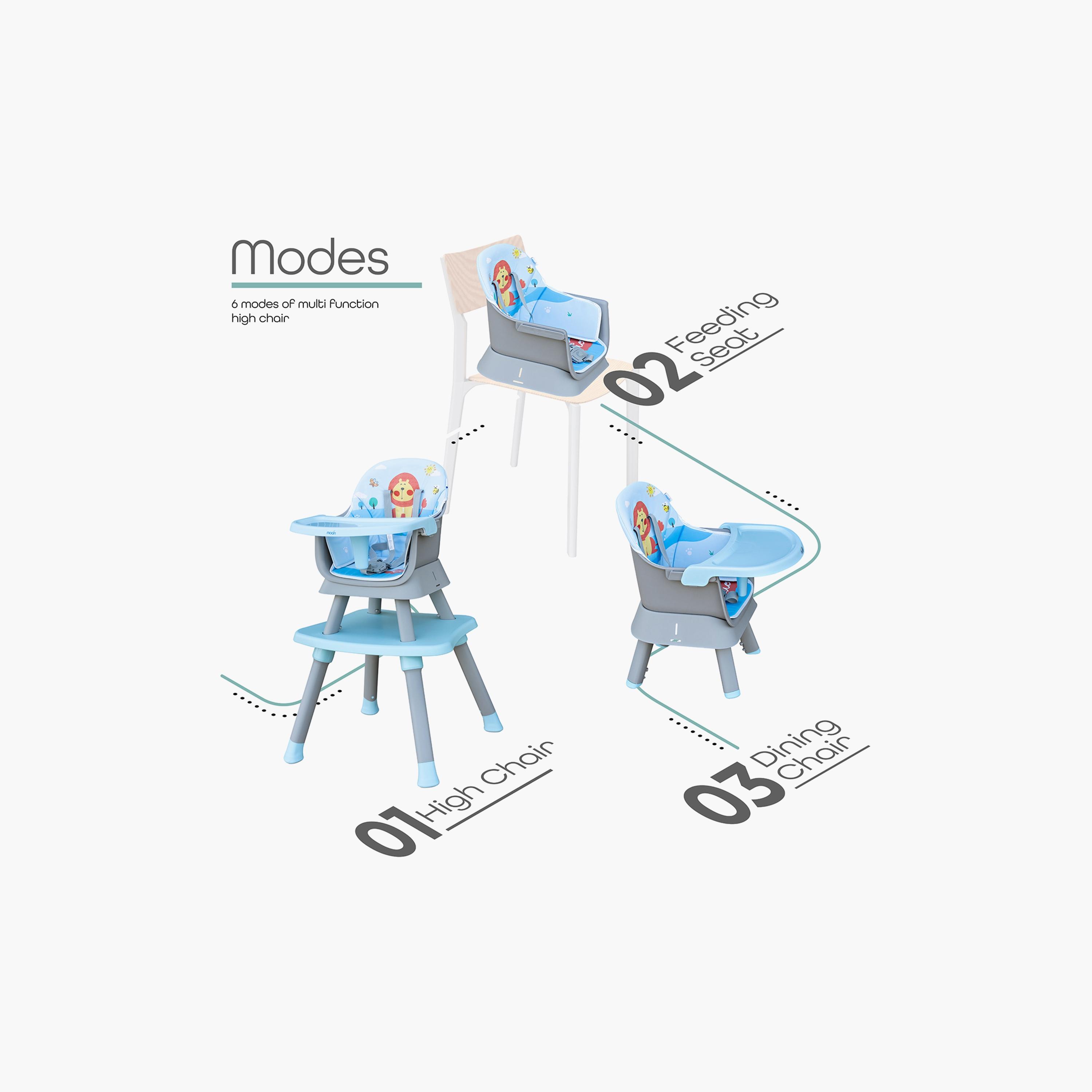 Moon High Chair, Blue with Dasher Kids Balance Bike, Blue-baby-feeding-highchairsandboosters-image-2