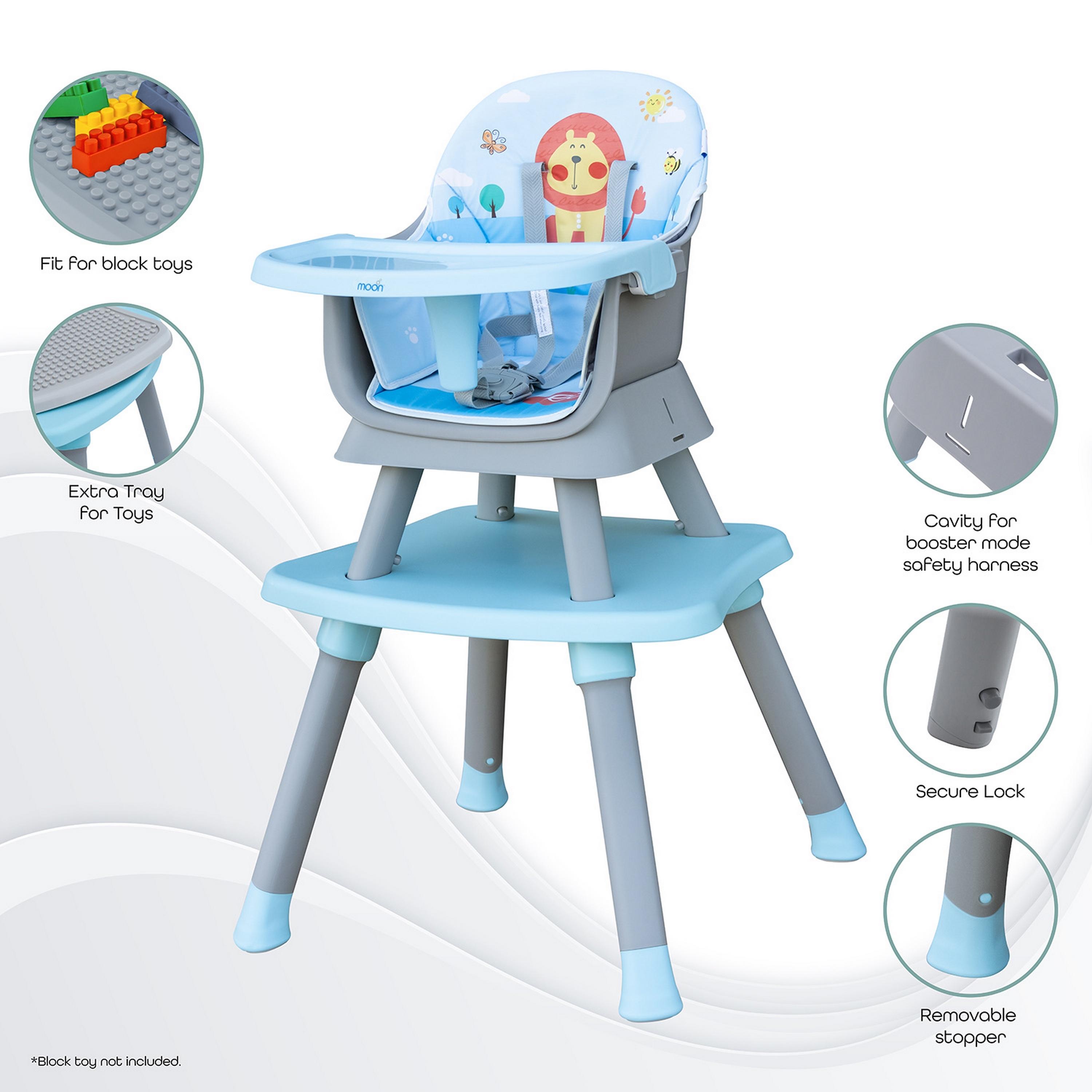 Moon High Chair, Blue with Dasher Kids Balance Bike, Blue-baby-feeding-highchairsandboosters-image-4
