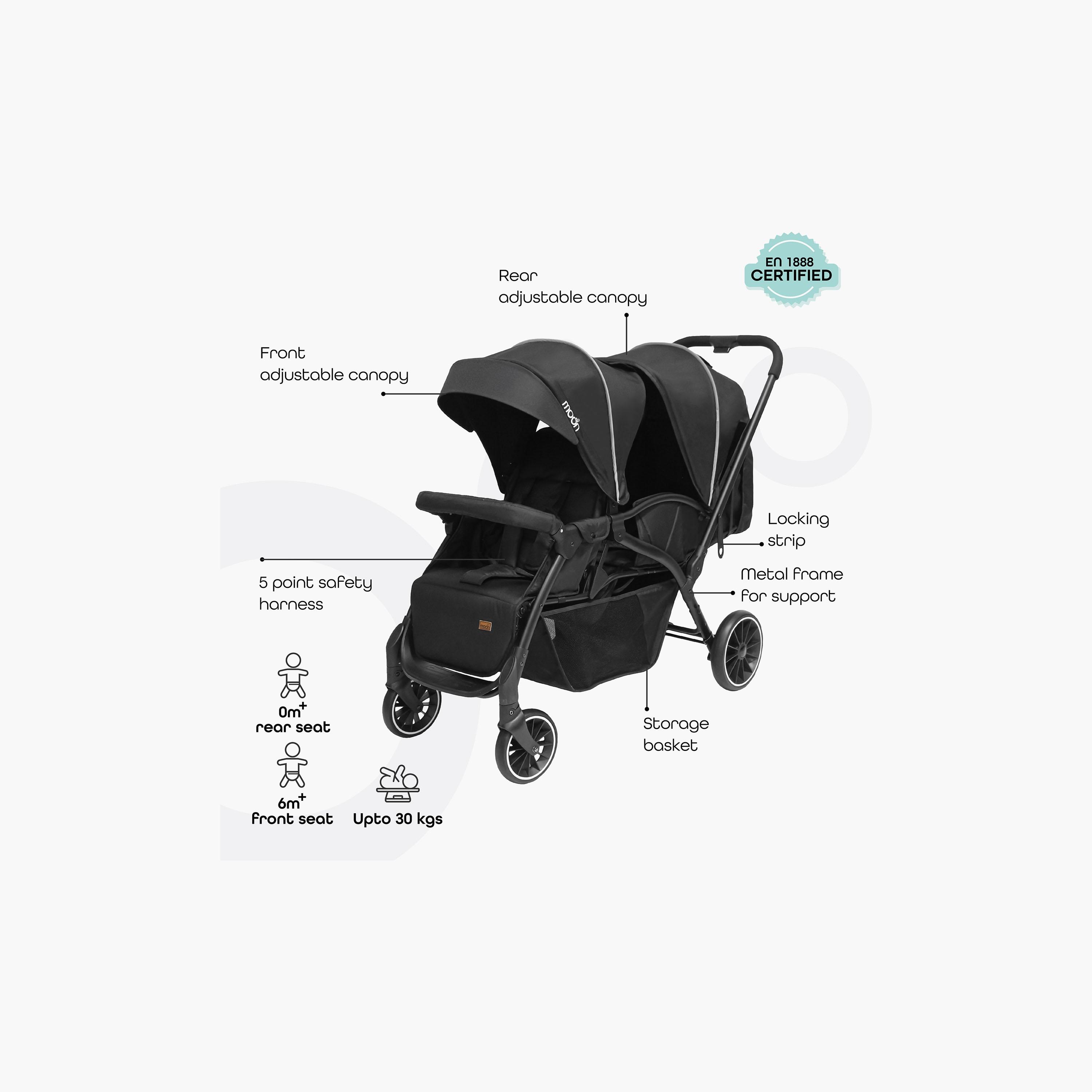 مجموعة عربة أطفال تؤام مع حقيبة ظهر للحفاضات أفينا من موون-baby-gear-strollersandprams-strollers-image-2