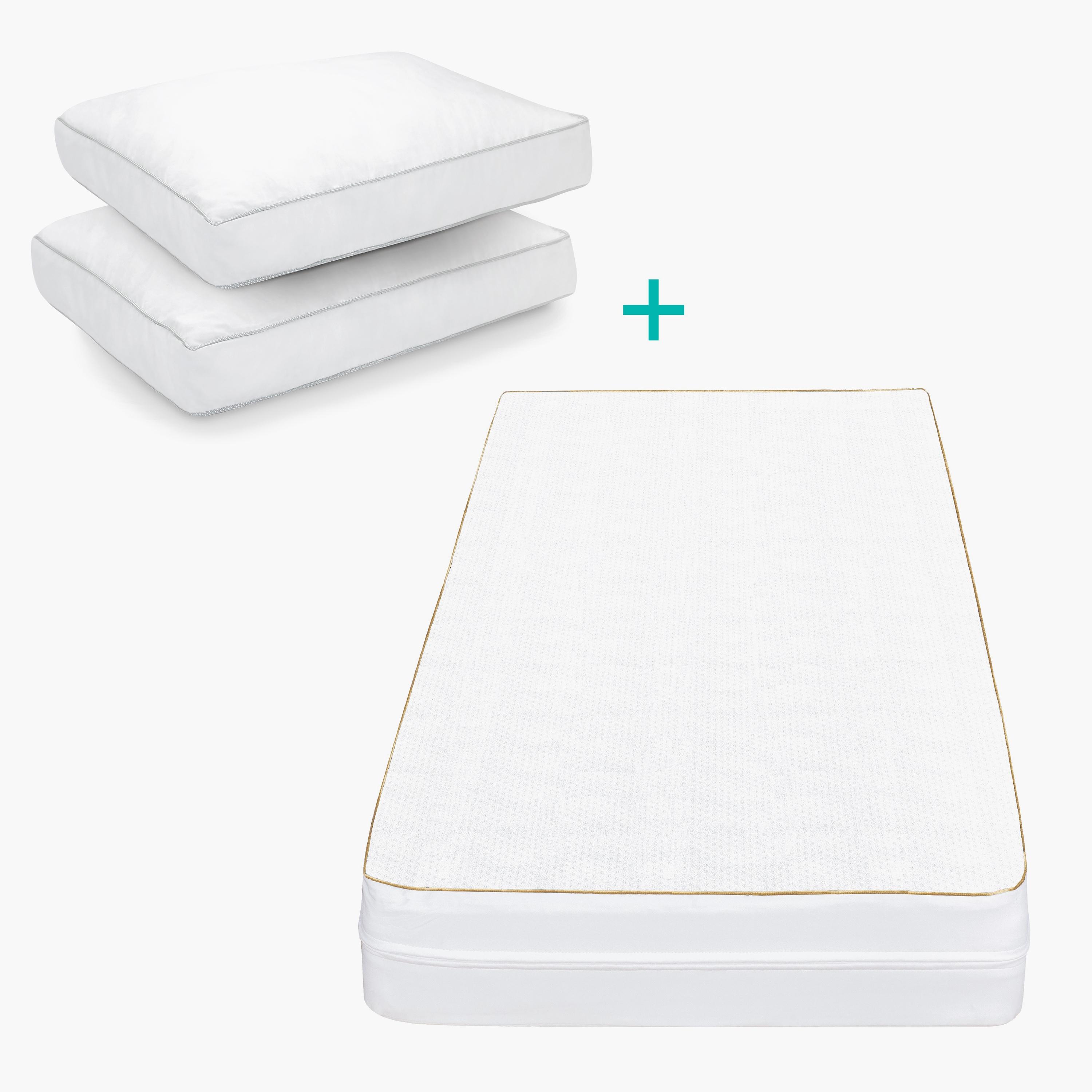 Moon Ventiflow Mattress, 140 x 70 x 10 cm with 2-Piece Toddler Pillow Set-baby-nursery-mattresses-image-1