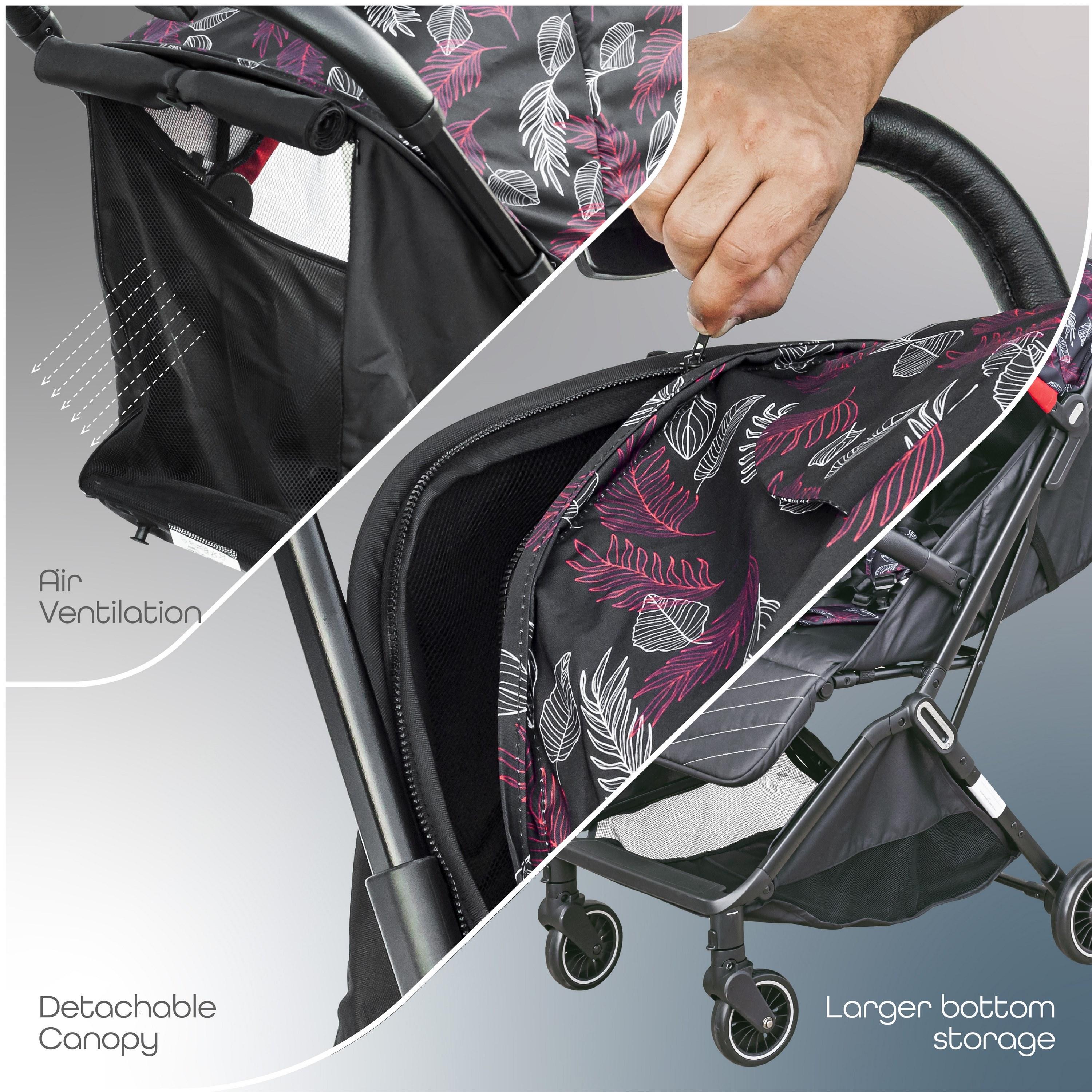 Moon Pronto Autofold stroller, Leaf Pattern with LUCA Diaper Backpack and 10-Piece Disposable Changing Mat -baby-gear-strollersandprams-strollers-image-4
