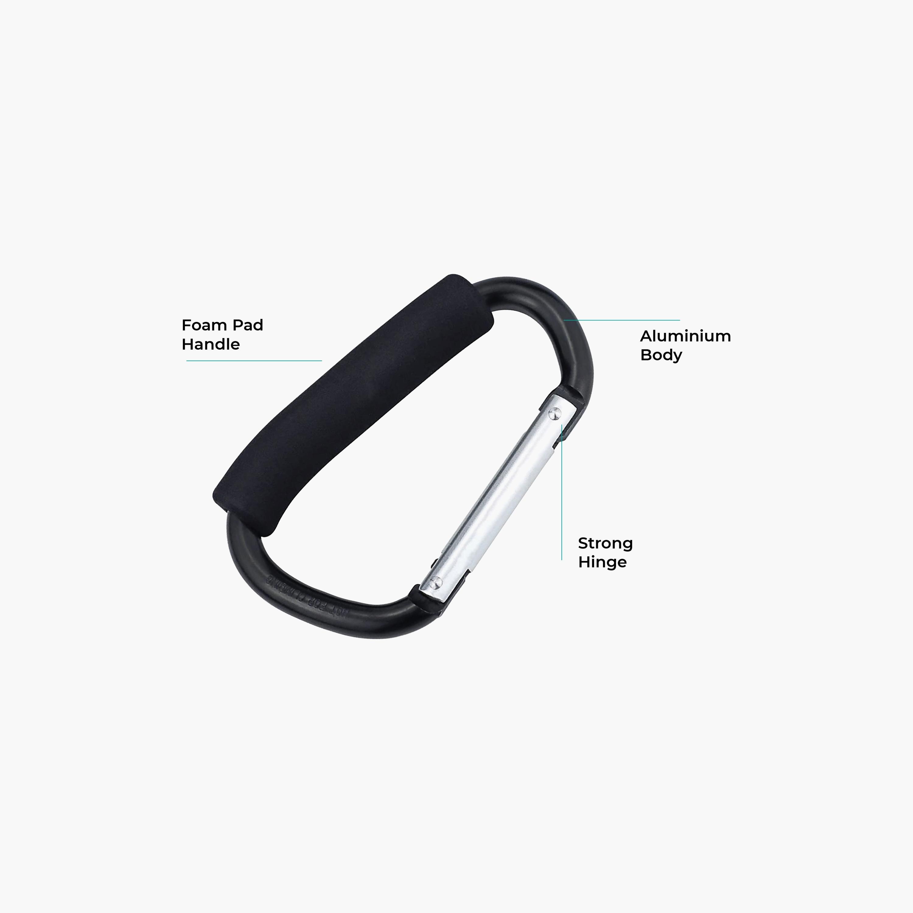 Moon Handsfree Baby Stroller Hook, Black-baby-gear-strollersandprams-accessories-image-2