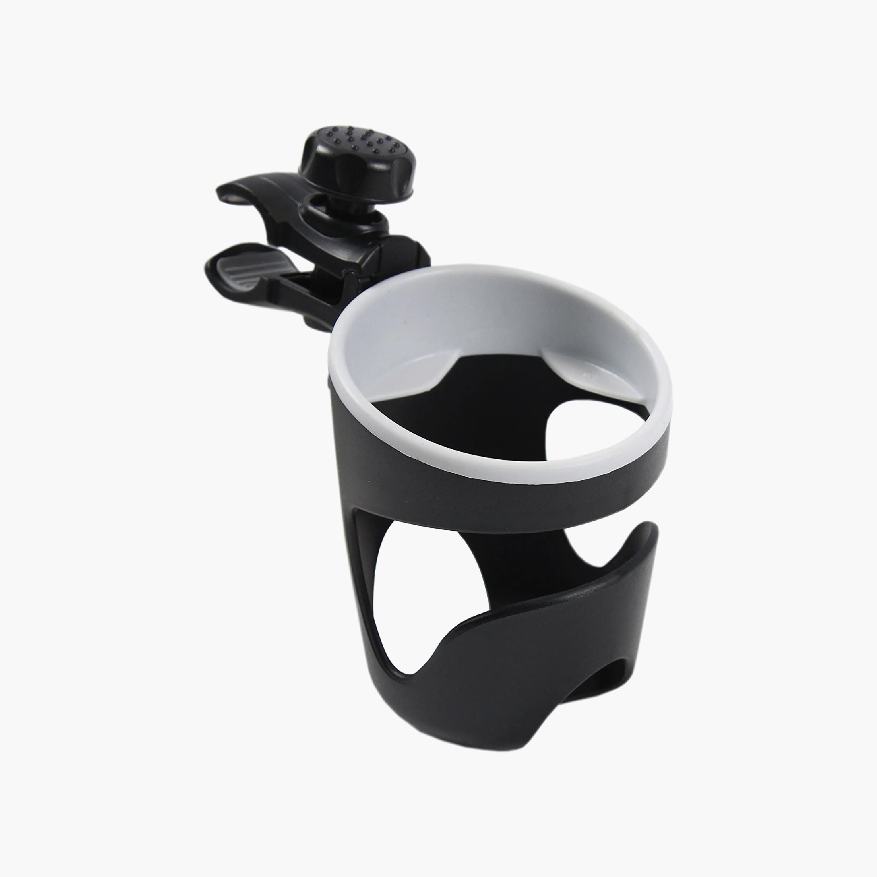 Moon 360 Degree Rotating Universal Cup Holder, Black-baby-gear-strollersandprams-accessories-image-1