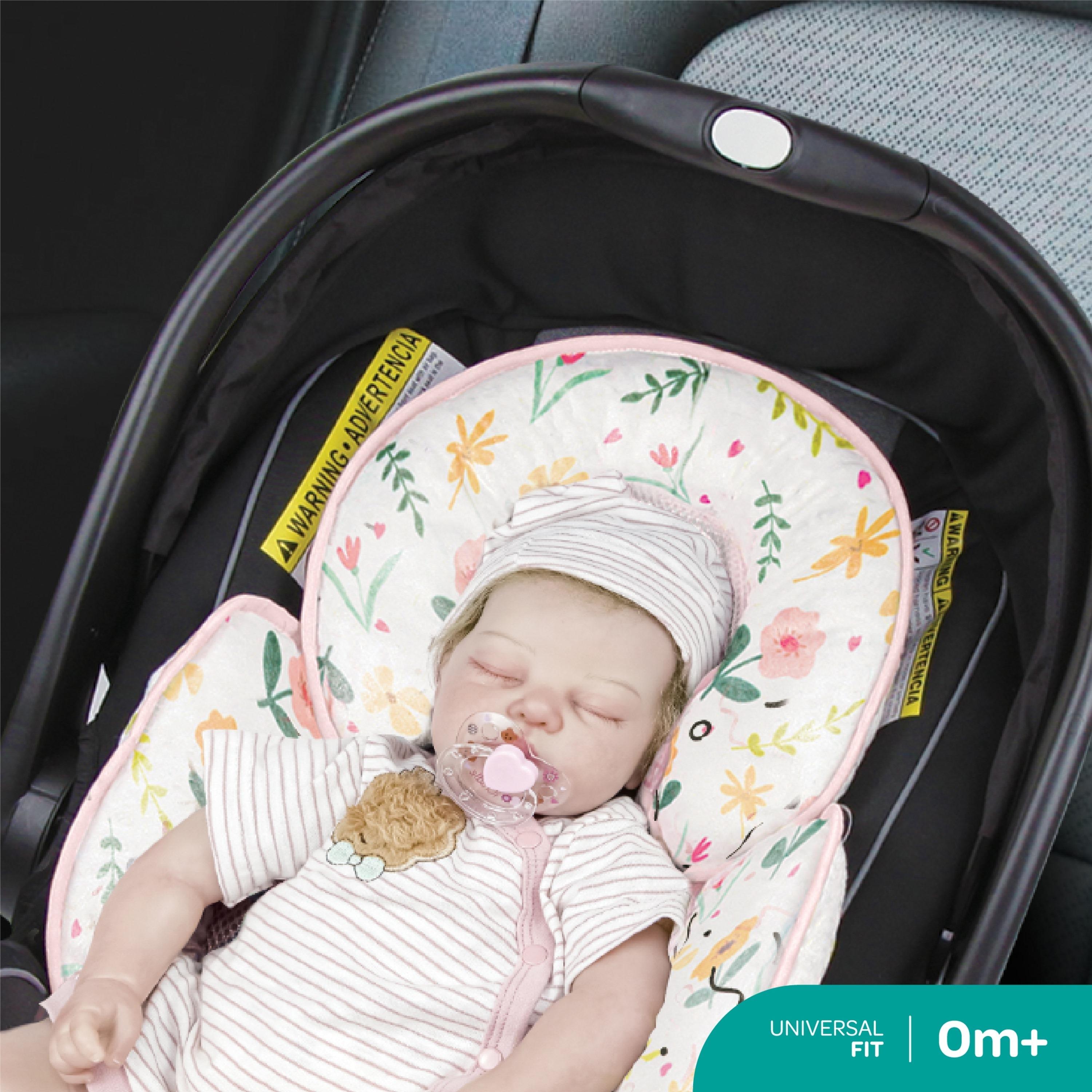 وسادة سيارة لدعم الأطفال حديثي الولادة من موون، زهور-baby-gear-carseats-image-2