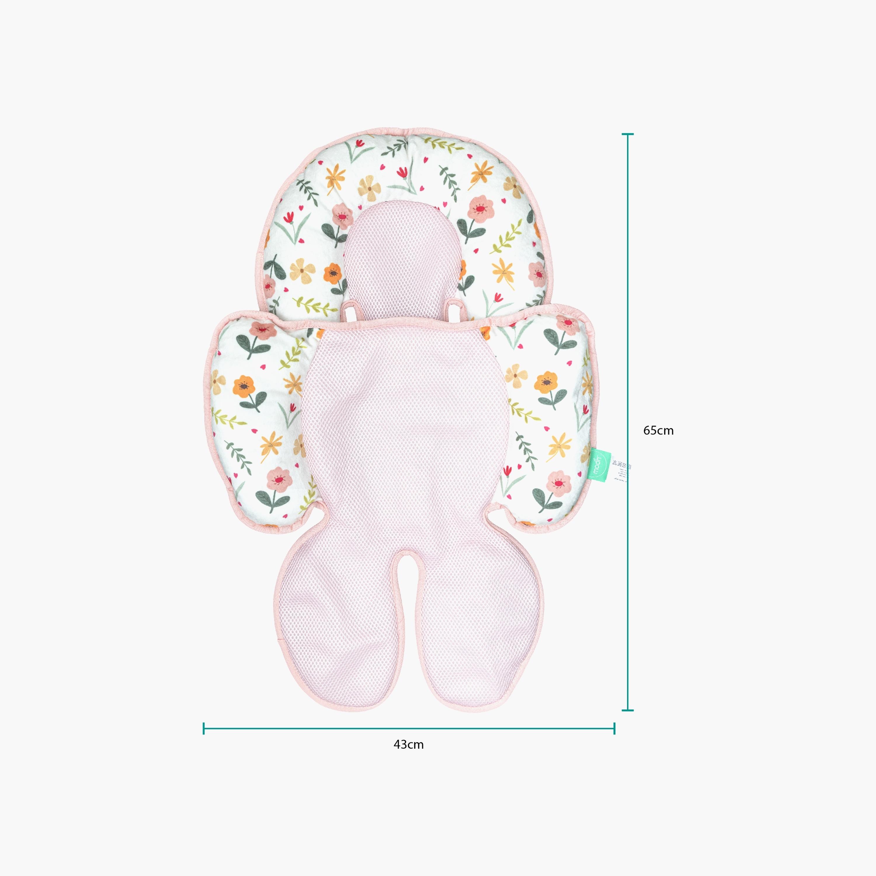 وسادة سيارة لدعم الأطفال حديثي الولادة من موون، زهور-baby-gear-carseats-image-3