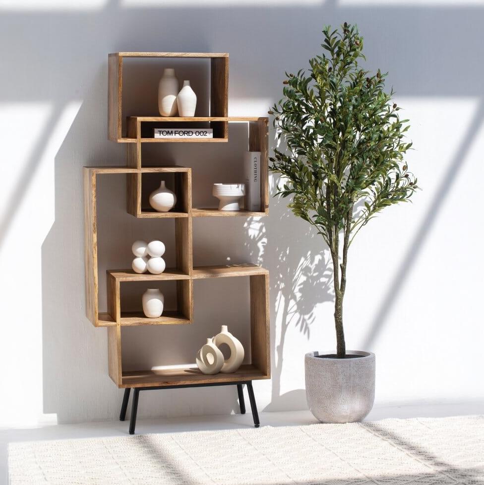 HomeKode Wooden Display Stand