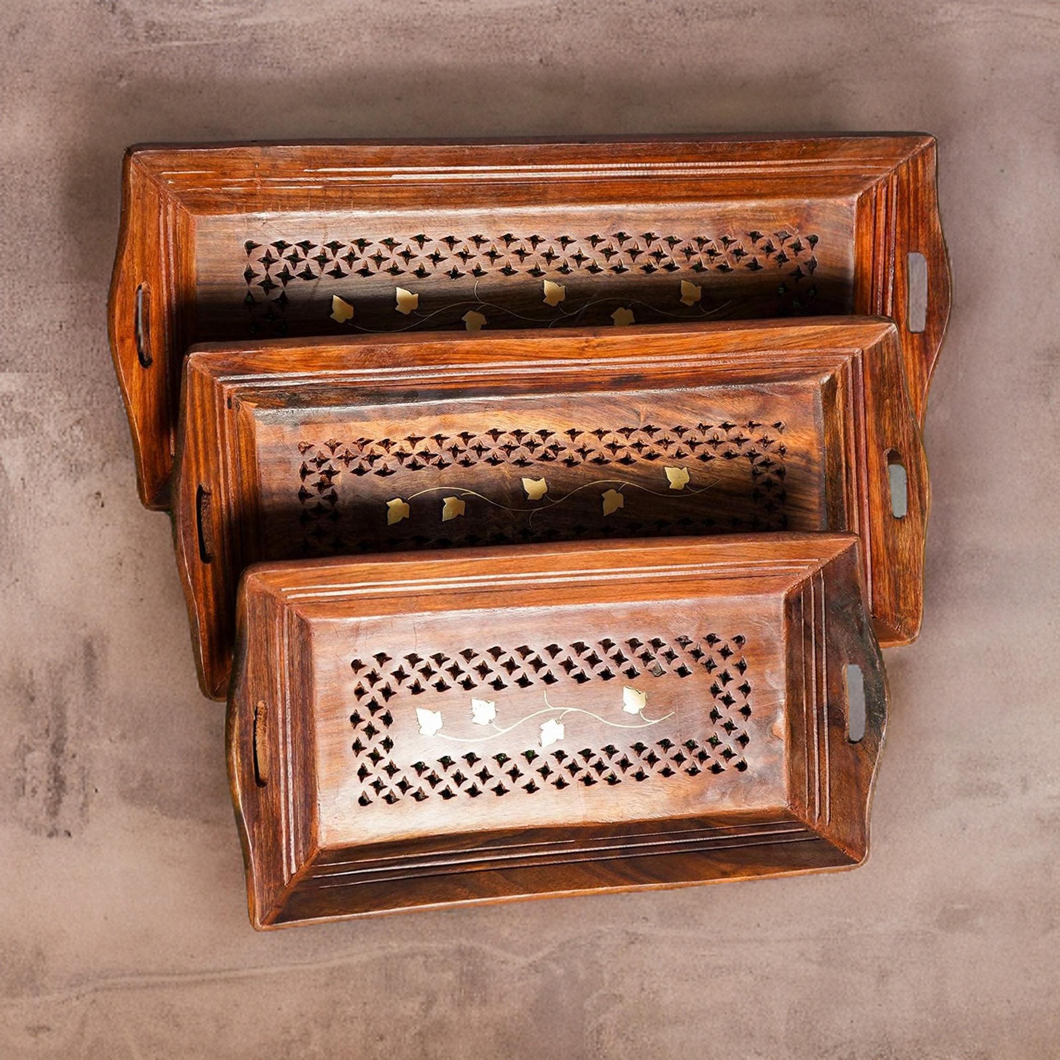 Quesera 3-Piece Decorative Tray Set
