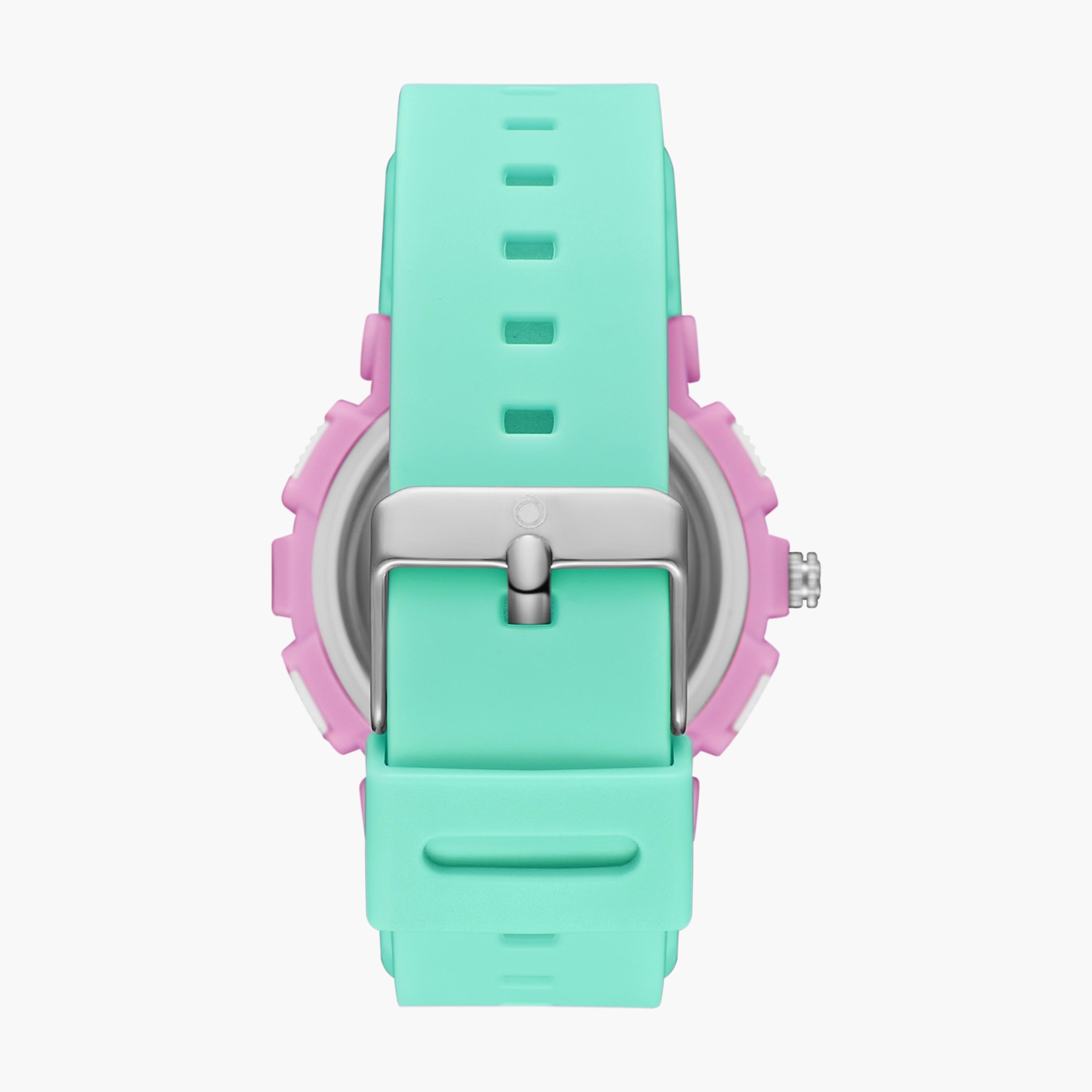 A23818-PPGP | ساعة رقمية ذات انالوج للأطفال بسوار سيليكون بلون اخضر من أسترو-girls-accessories-watches-image-3