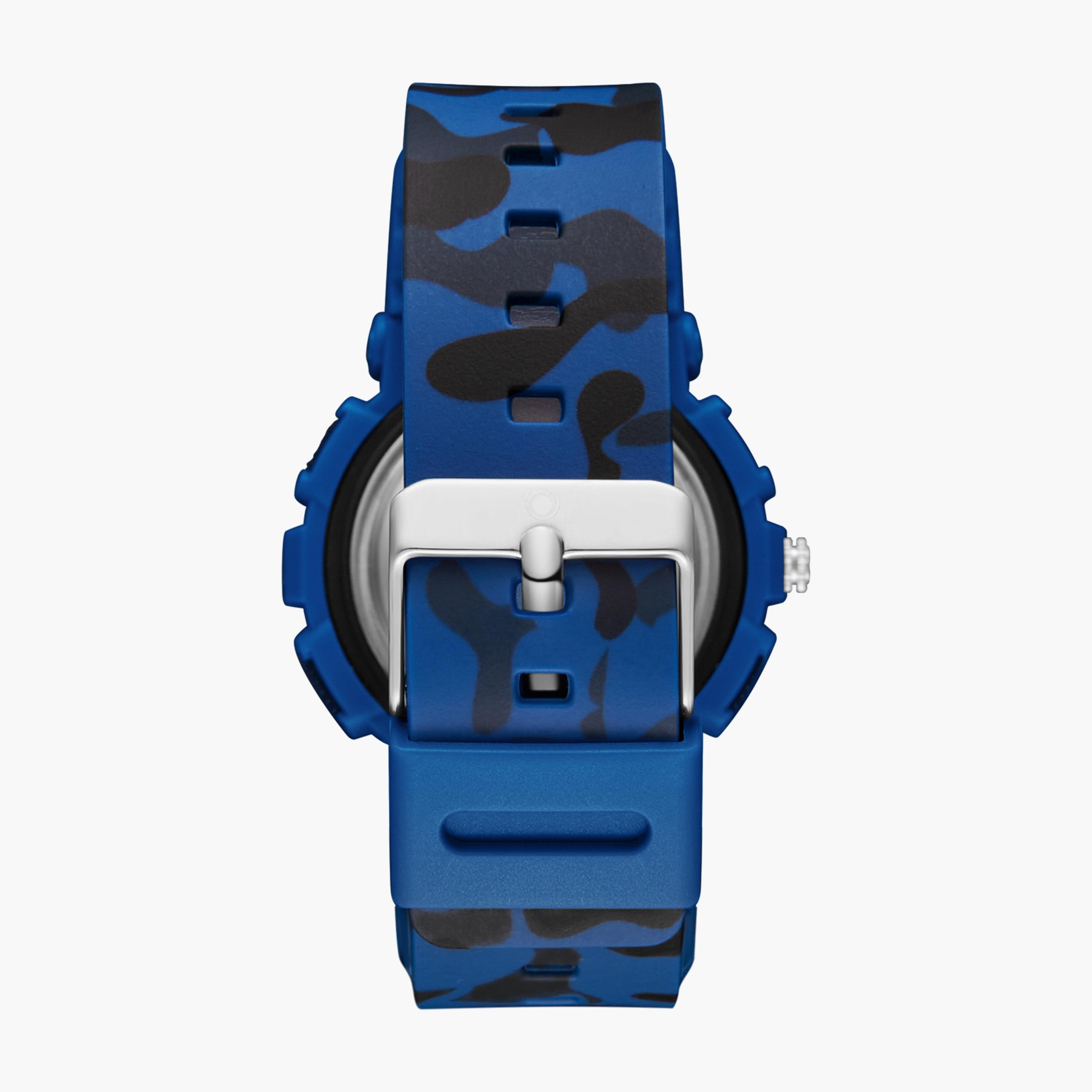 A23818-PPNNB | ساعة رقمية ذات انالوج للأطفال بسوار سيليكون بلون ازرق من أسترو-girls-accessories-watches-image-3