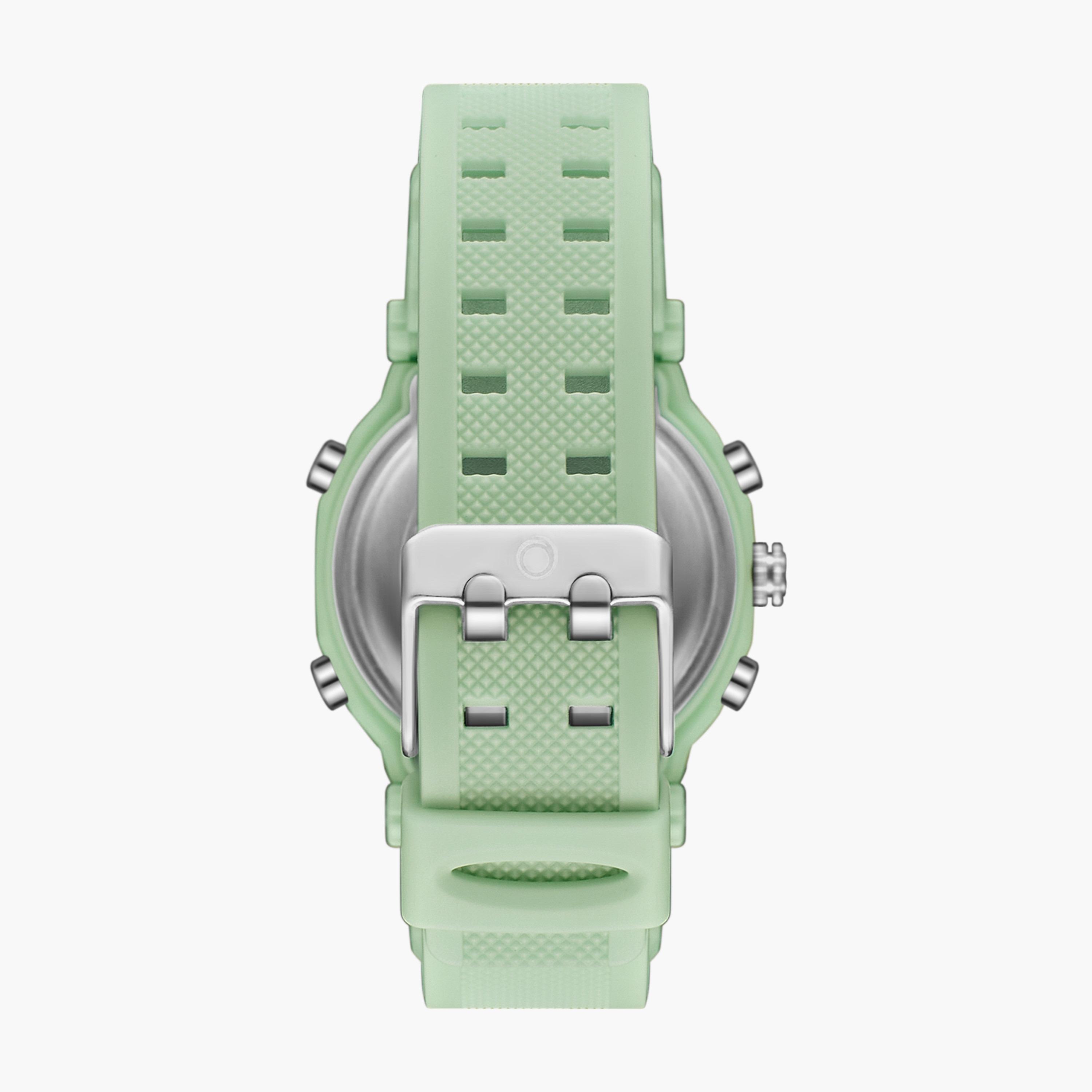 A23820-PPGG | ساعة رقمية ذات انالوج للأطفال بسوار سيليكون بلون اخضر من أسترو-girls-accessories-watches-image-3