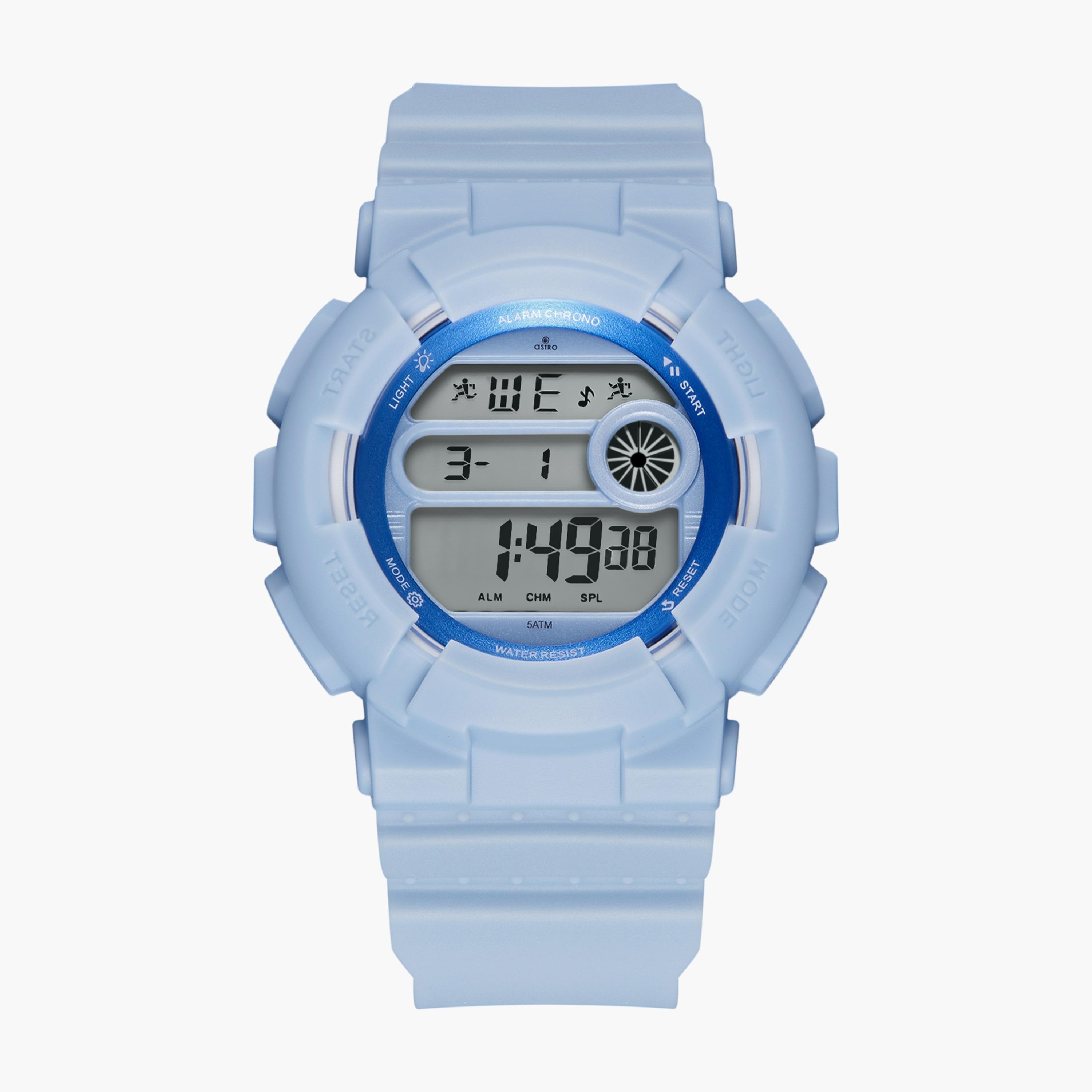 A23921-PPLL | ساعة رقمية للأطفال بسوار سيليكون بلون أزرق من أسترو-girls-accessories-watches-image-1