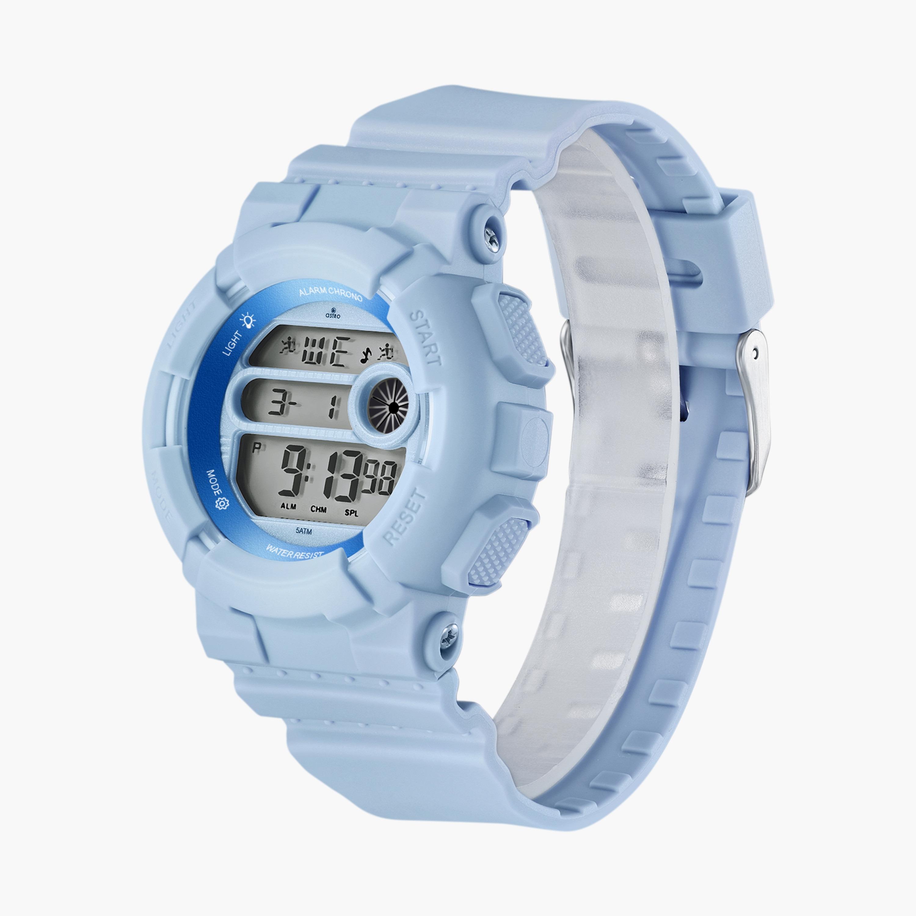A23921-PPLL | ساعة رقمية للأطفال بسوار سيليكون بلون أزرق من أسترو-girls-accessories-watches-image-2