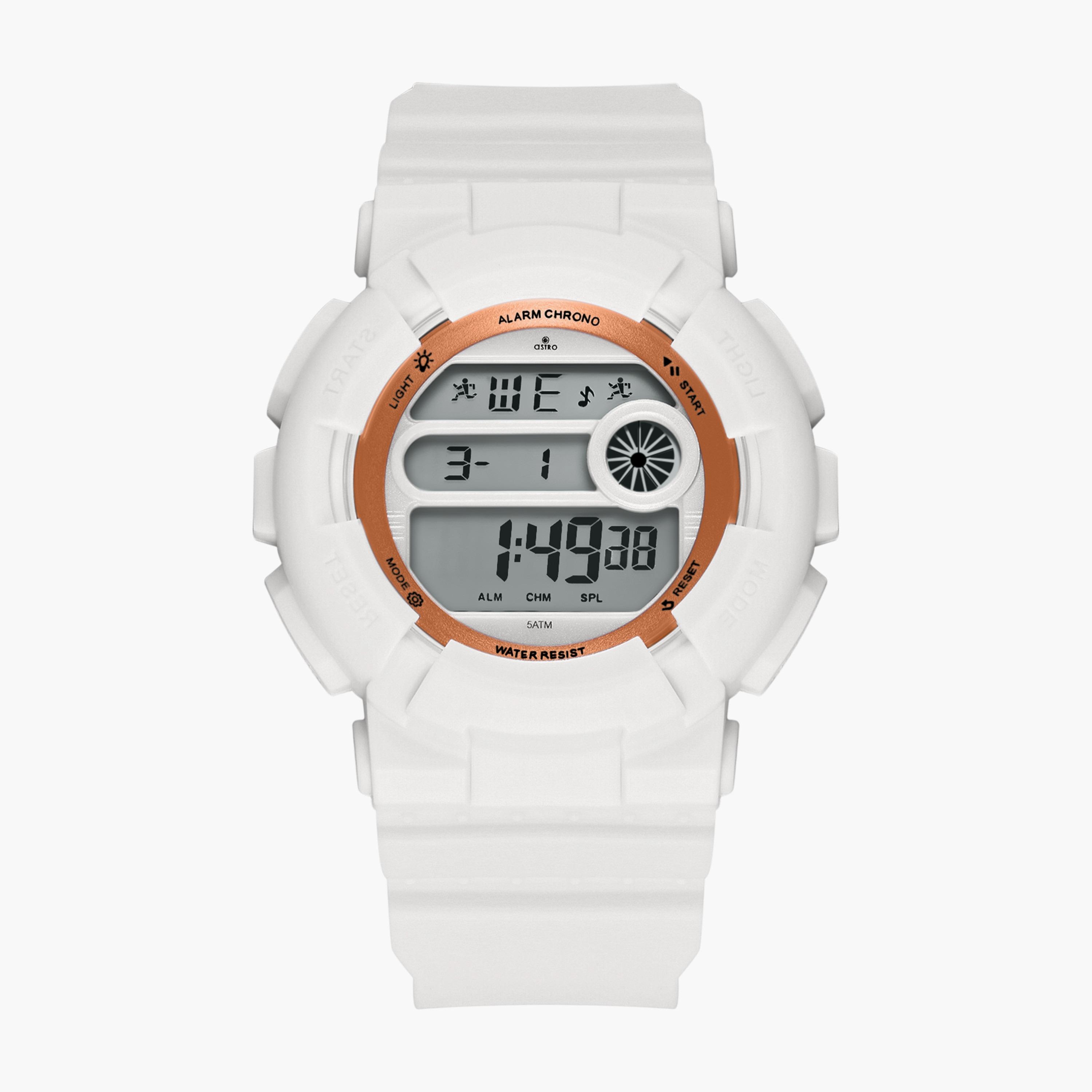 A23921-PPWW | ساعة رقمية للأطفال بسوار سيليكون بلون ابیض من أسترو-girls-accessories-watches-image-1