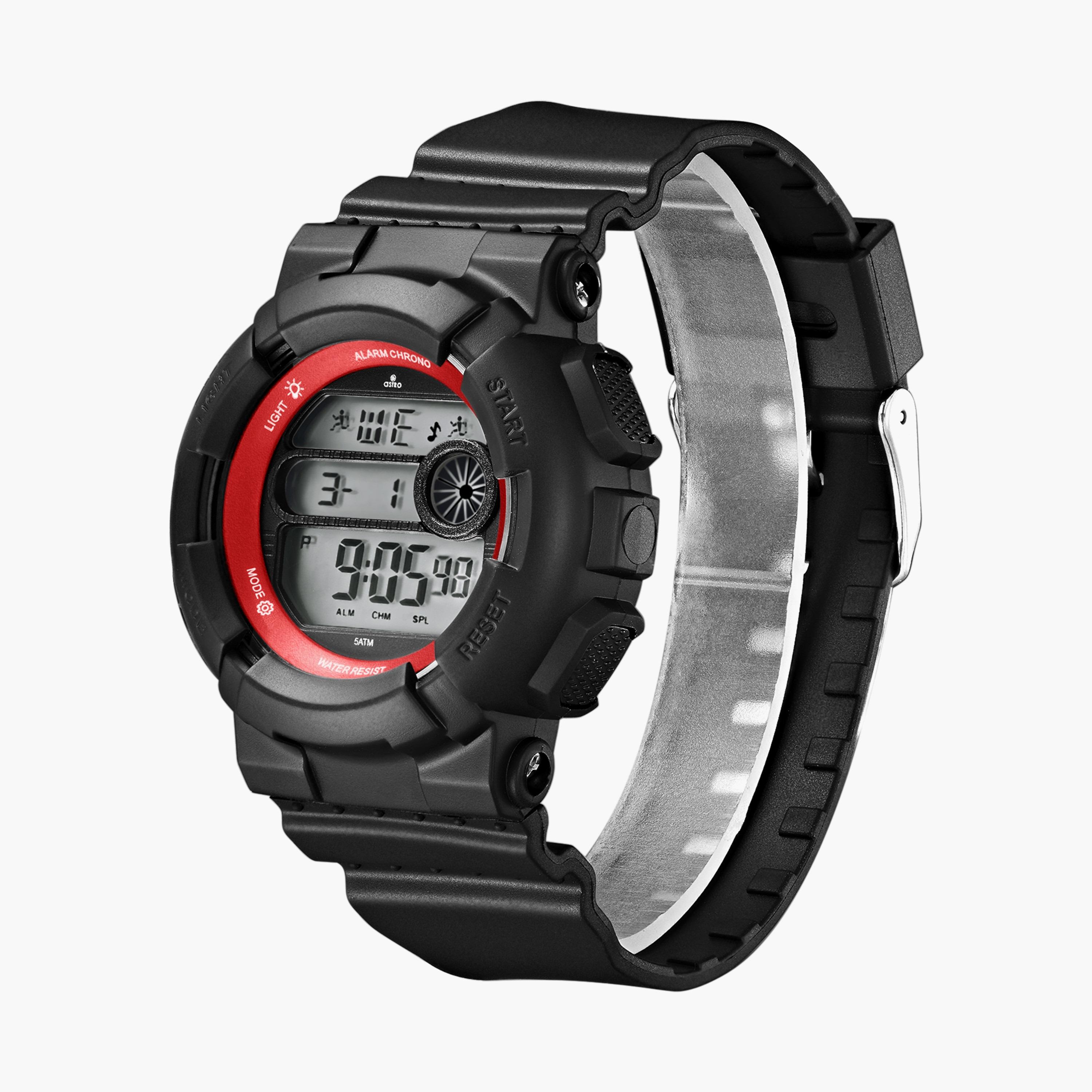 A23921-PPBBR | ساعة رقمية للأطفال بسوار سيليكون بلون اسود من أسترو-girls-accessories-watches-image-2