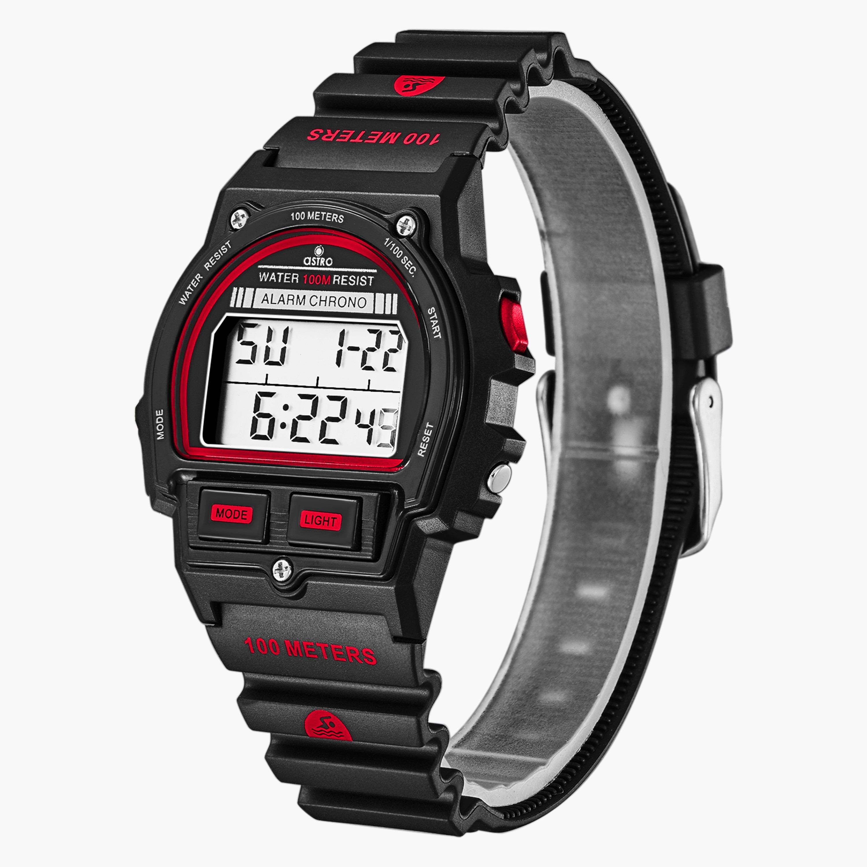 A23923-PPBBR | ساعة رقمية للأطفال بسوار سيليكون بلون اسود من أسترو-girls-accessories-watches-image-2