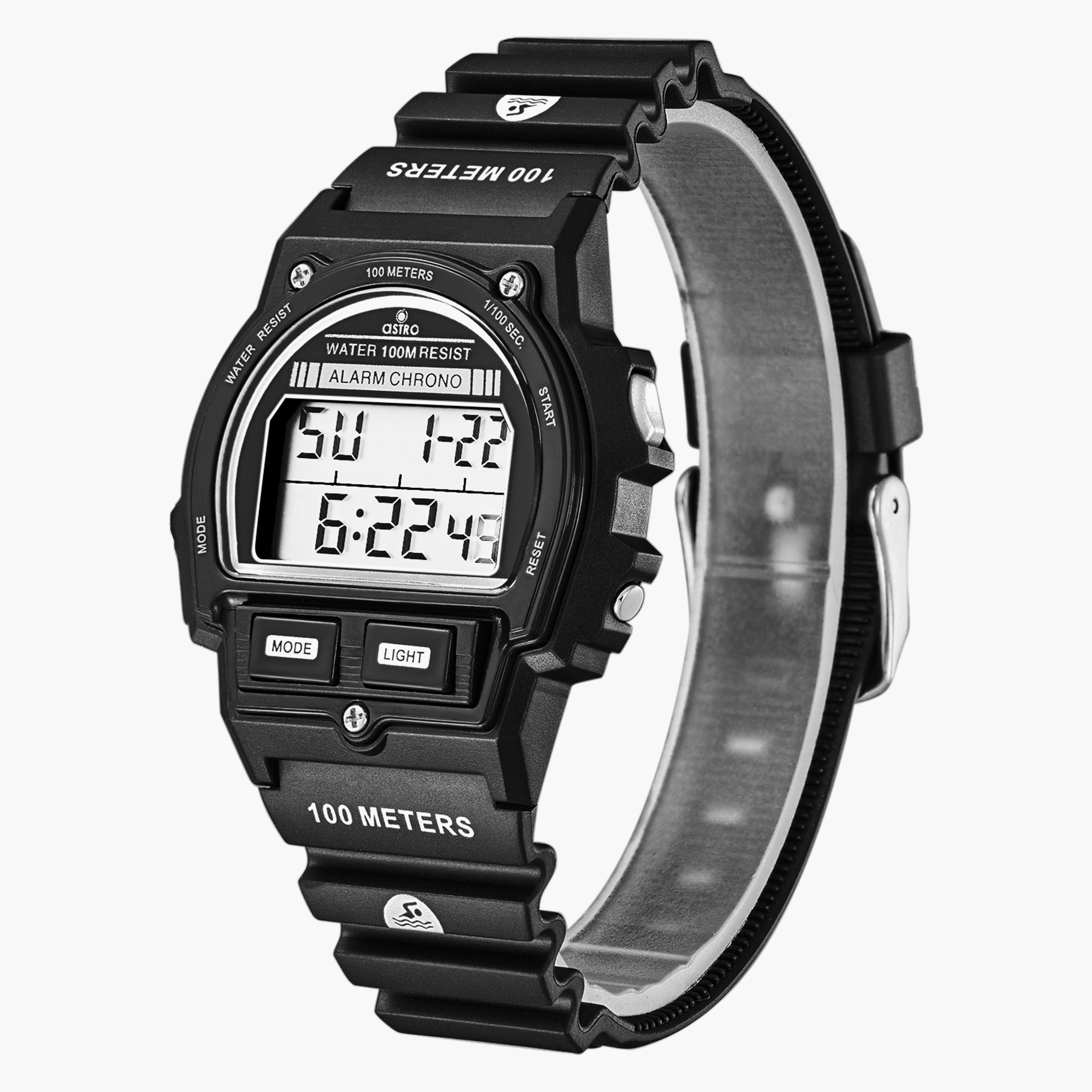 A23923-PPBB | ساعة رقمية للأطفال بسوار سيليكون بلون اسود من أسترو-girls-accessories-watches-image-2
