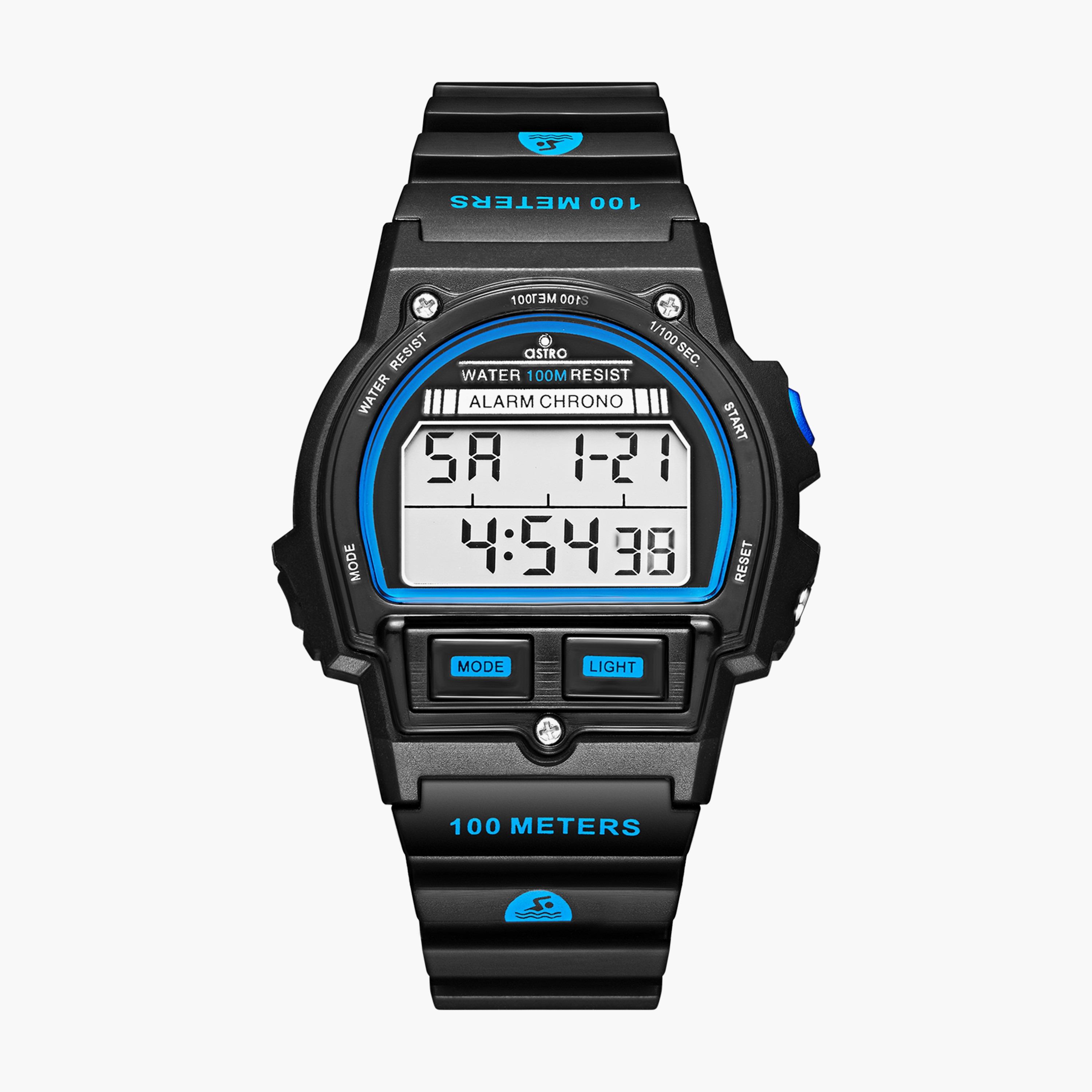 A23923-PPBBN | ساعة رقمية للأطفال بسوار سيليكون بلون اسود من أسترو-girls-accessories-watches-image-1