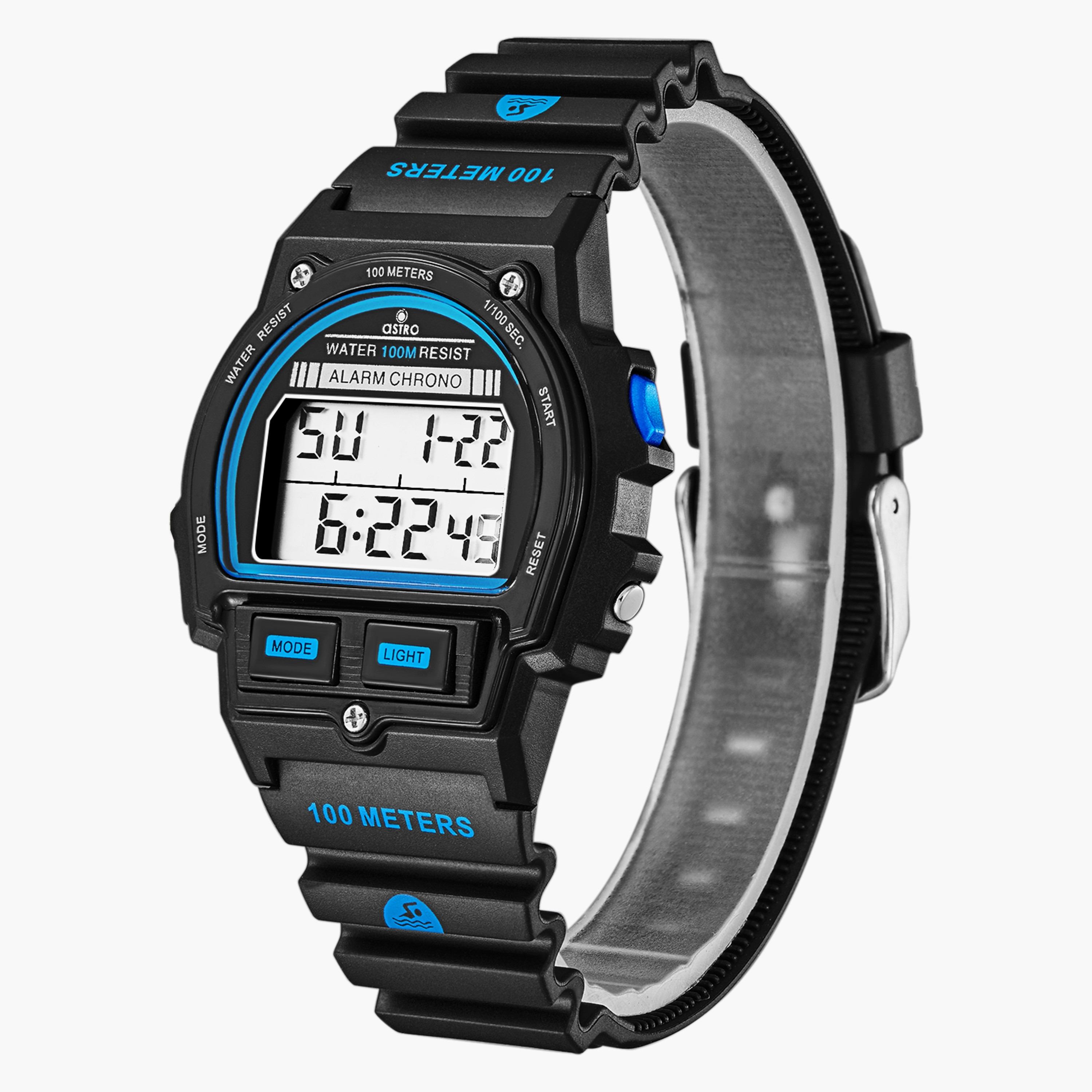 A23923-PPBBN | ساعة رقمية للأطفال بسوار سيليكون بلون اسود من أسترو-girls-accessories-watches-image-2