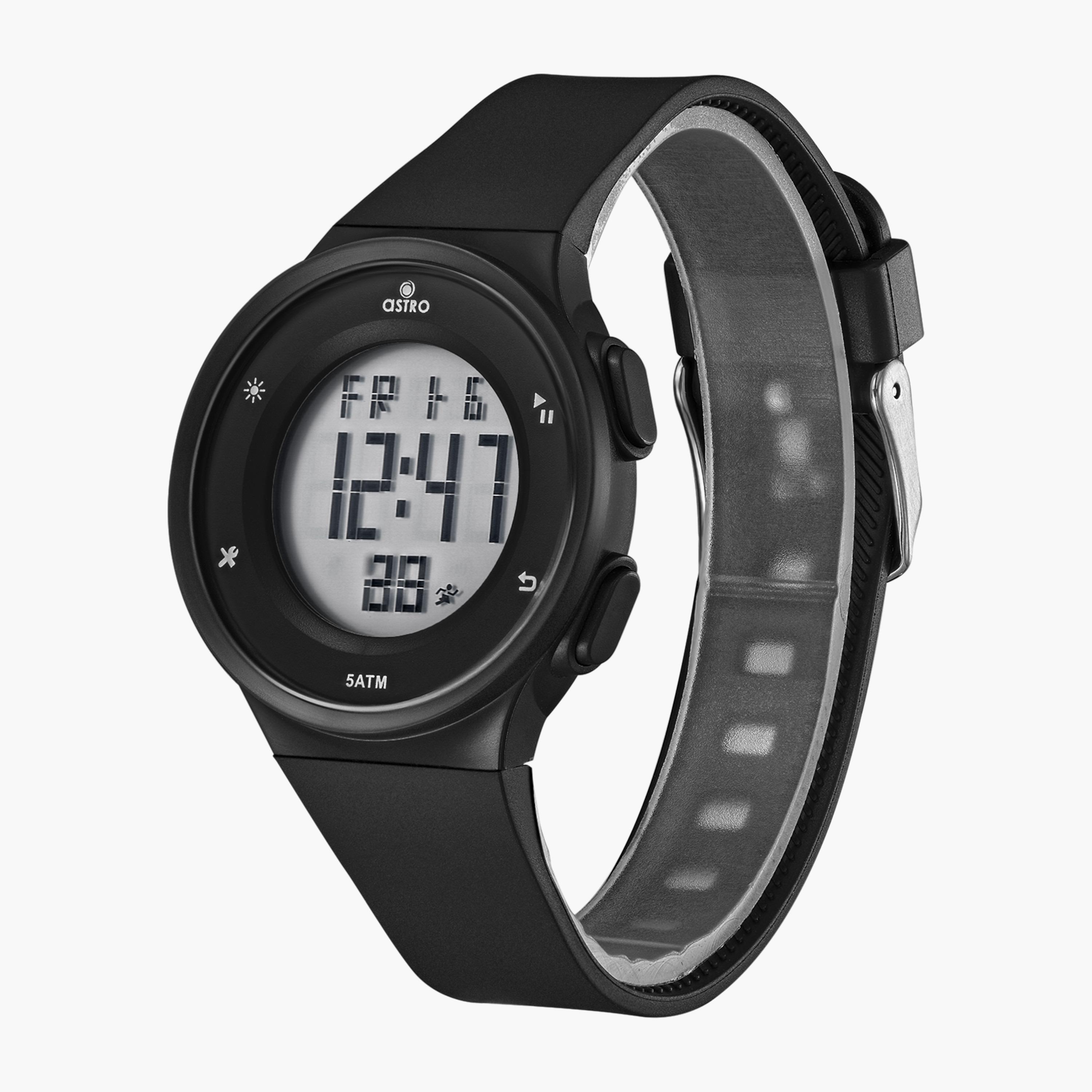 A23924-PPBB | ساعة رقمية للأطفال بسوار سيليكون بلون اسود من أسترو-girls-accessories-watches-image-2
