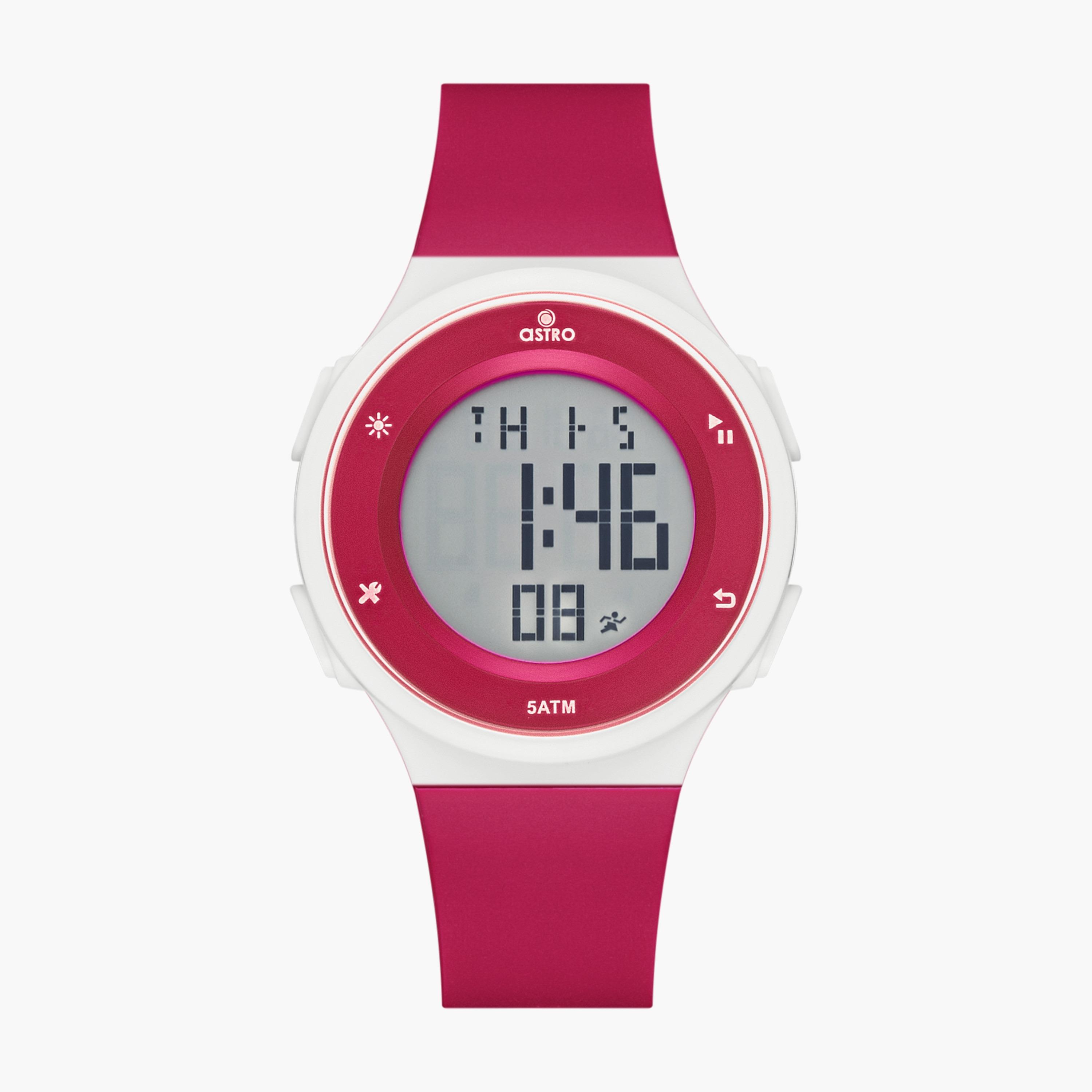A23924-PPRR | ساعة رقمية للأطفال بسوار سيليكون بلون احمر من أسترو-girls-accessories-watches-image-1