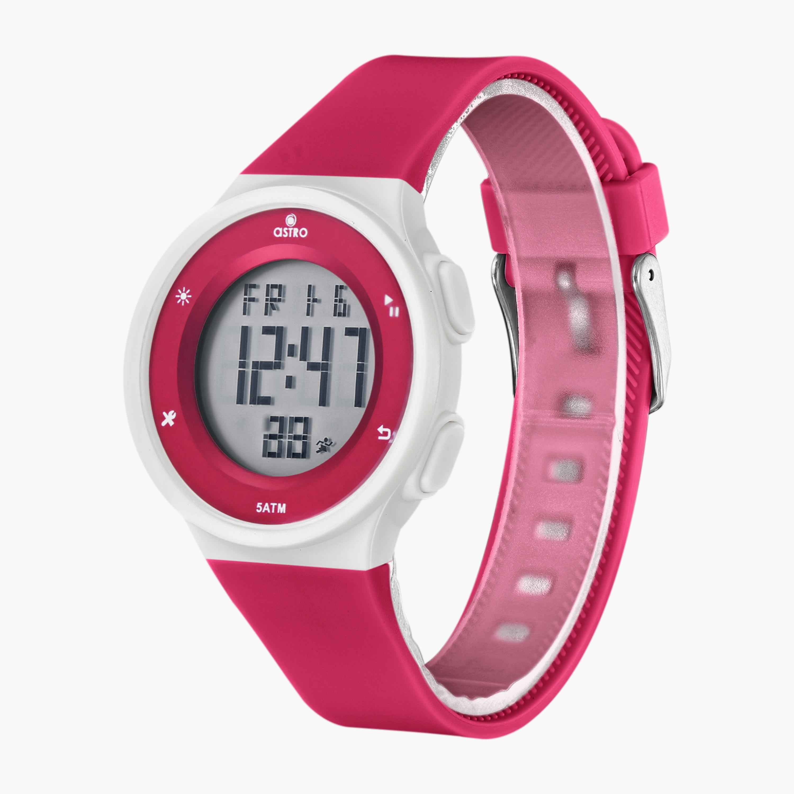 A23924-PPRR | ساعة رقمية للأطفال بسوار سيليكون بلون احمر من أسترو-girls-accessories-watches-image-2