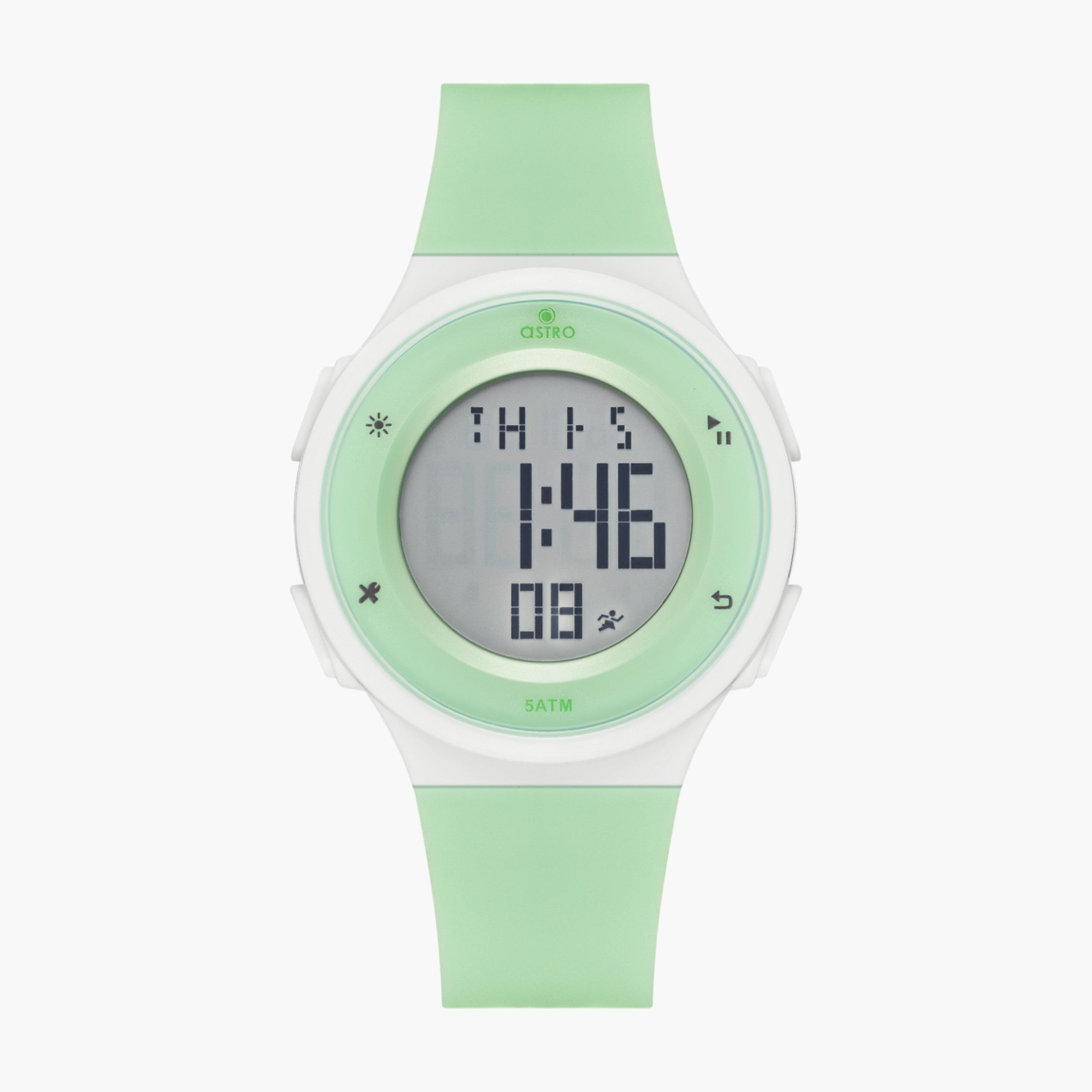 A23924-PPGG | ساعة رقمية للأطفال بسوار سيليكون بلون اخضر من أسترو-girls-accessories-watches-image-1
