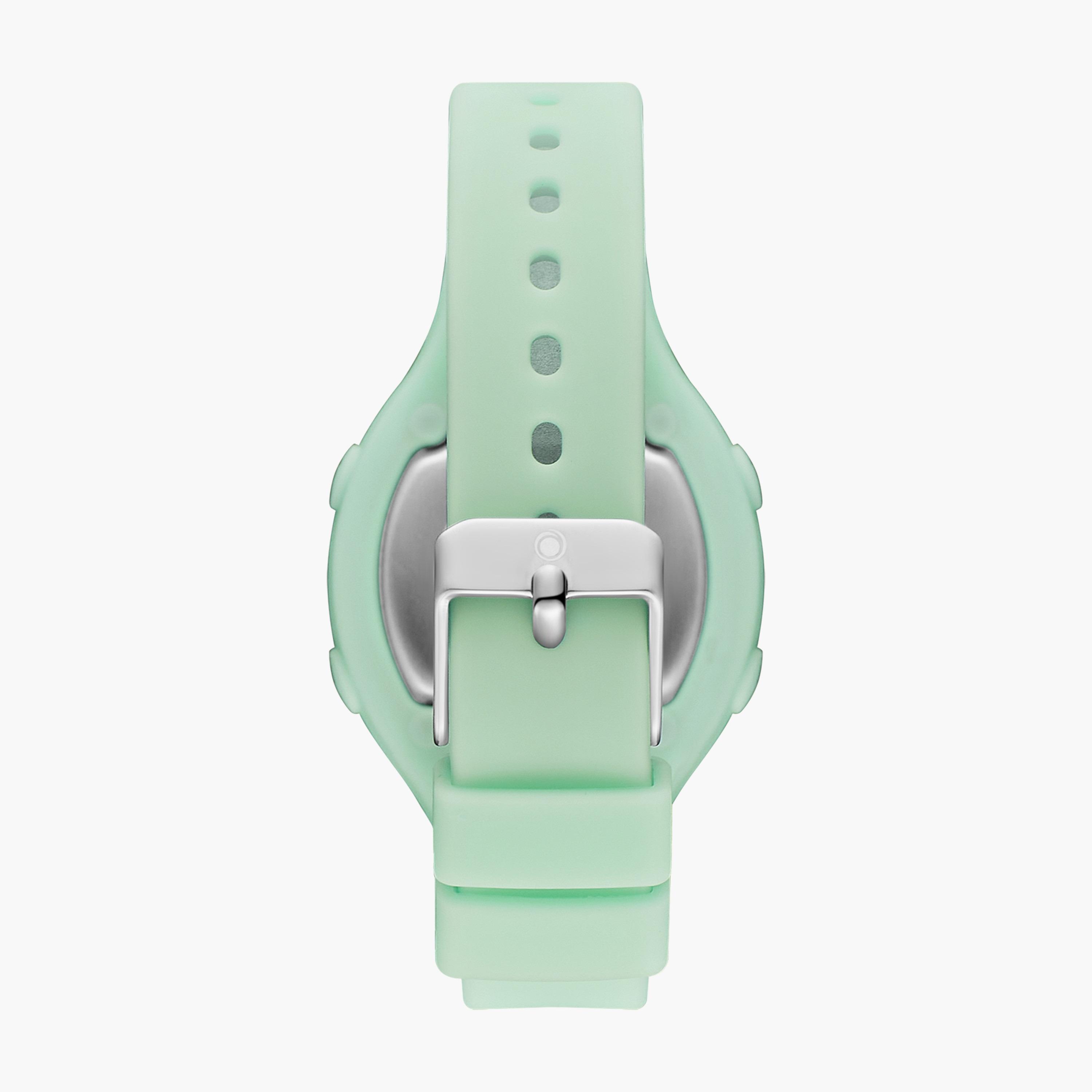 Astro Kids Green Digital Silicone Strap Watch | A23925-PPGG-girls-accessories-watches-image-3