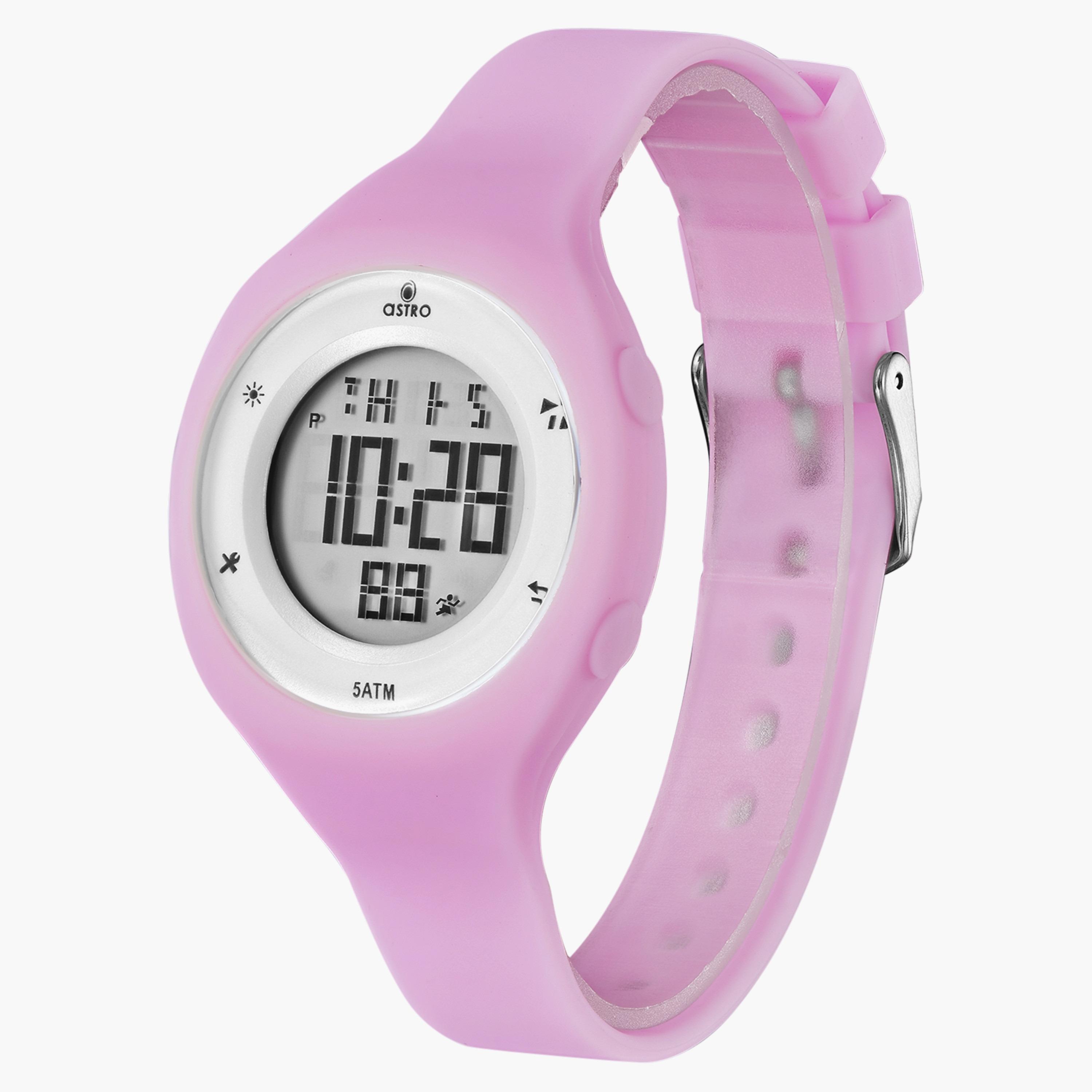 A23925-PPPP | ساعة رقمية للأطفال بسوار سيليكون بلون وردي من أسترو-girls-accessories-watches-image-2