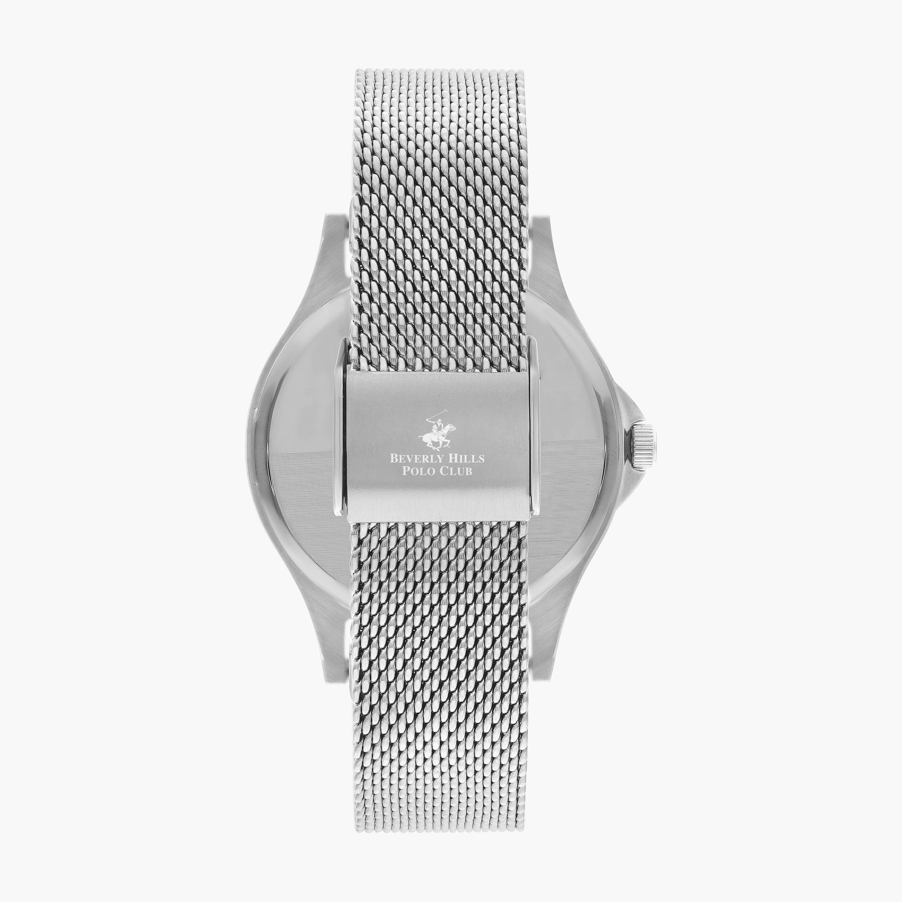 BP3242X.320 | ساعة أنالوج من بيفرلي هيلز بولو كلوب للنساء بسوار شبكي فضي-women-watchesandjewellery-watches-image-3