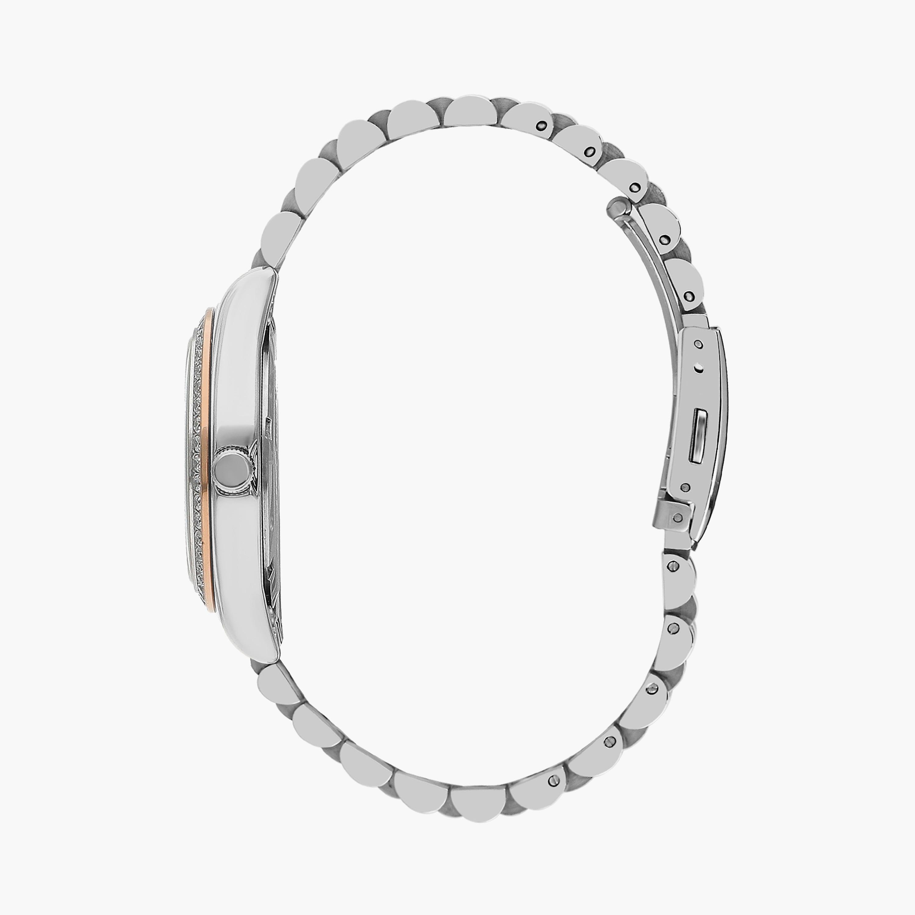 Beverly Hills Polo Club Women's Silver & Rose Gold Analog Stainless Steel Strap Watch | BP3383C.530-women-watchesandjewellery-watches-image-2
