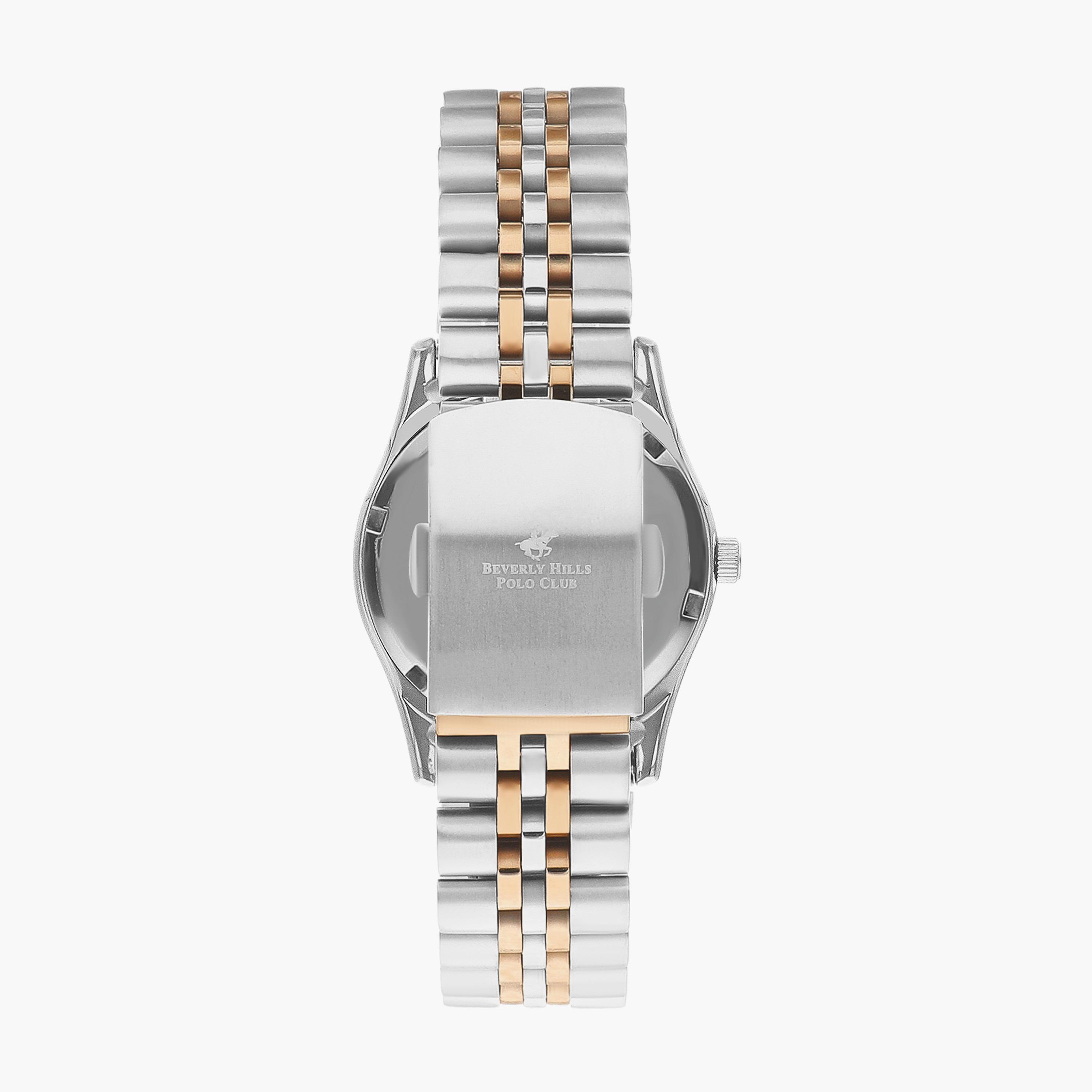 Beverly Hills Polo Club Women's Silver & Rose Gold Analog Stainless Steel Strap Watch | BP3383C.530-women-watchesandjewellery-watches-image-3